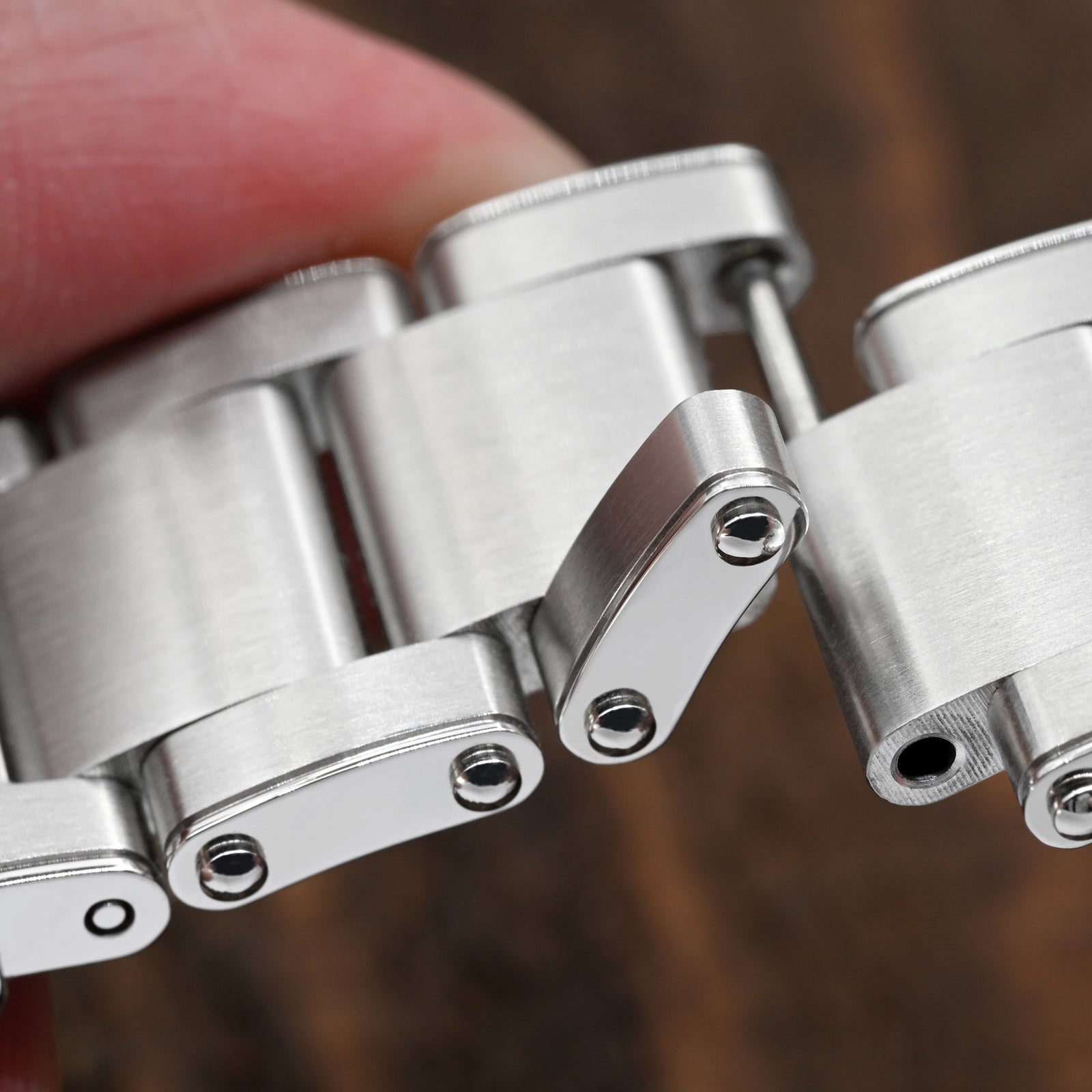 Bracelet montre Metabind II QR 20mm ou 22mm, extrémité droite, libération rapide, acier inoxydable 316L brossé, fermoir de plongeur Baton