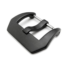 Fibbia ad ardiglione in acciaio inox 316L di alta qualità, 20mm, 22mm, finitura PVD nera