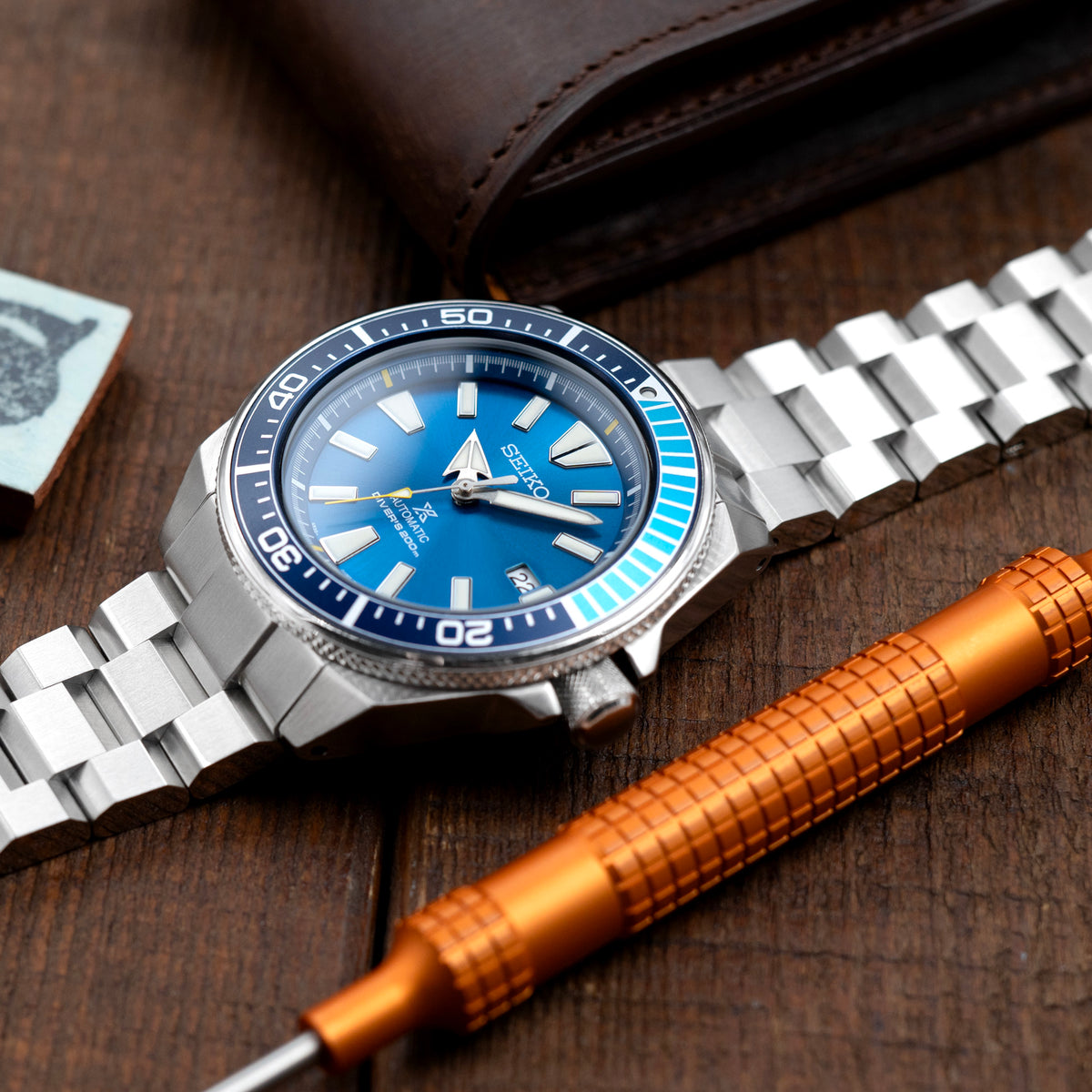 Hexad 22mm Stainless Steel watch Bracelet for Seiko Samurai SRPB51 SRPB09 SRPC93