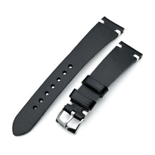 20mm Dark Grey Quick Release Buttero Italian Leather Watch Strap Strapcode Watch Bands