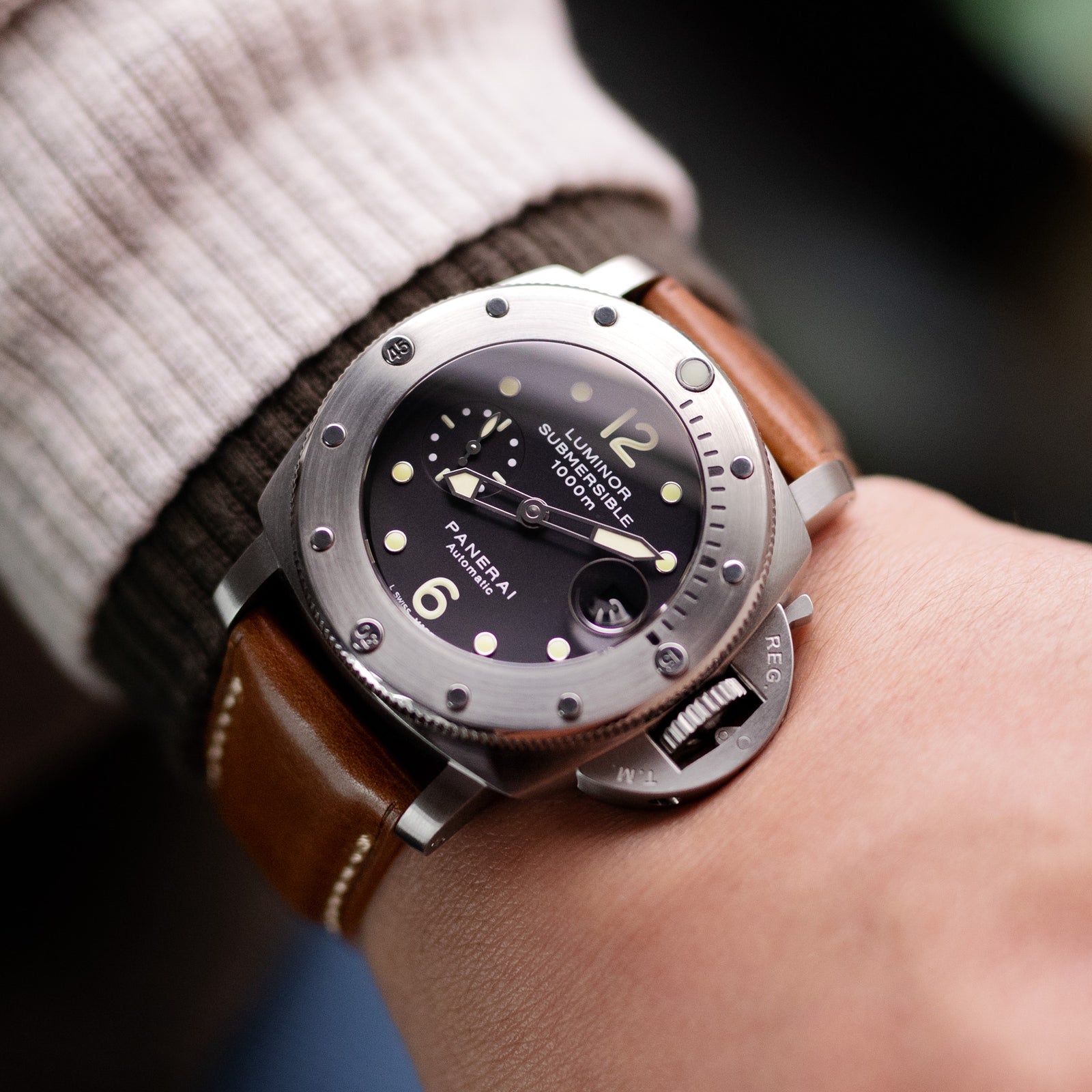 Panerai Luminor Submersible 44mm Steel Mens Watch PAM00243, Strapcode watch bands