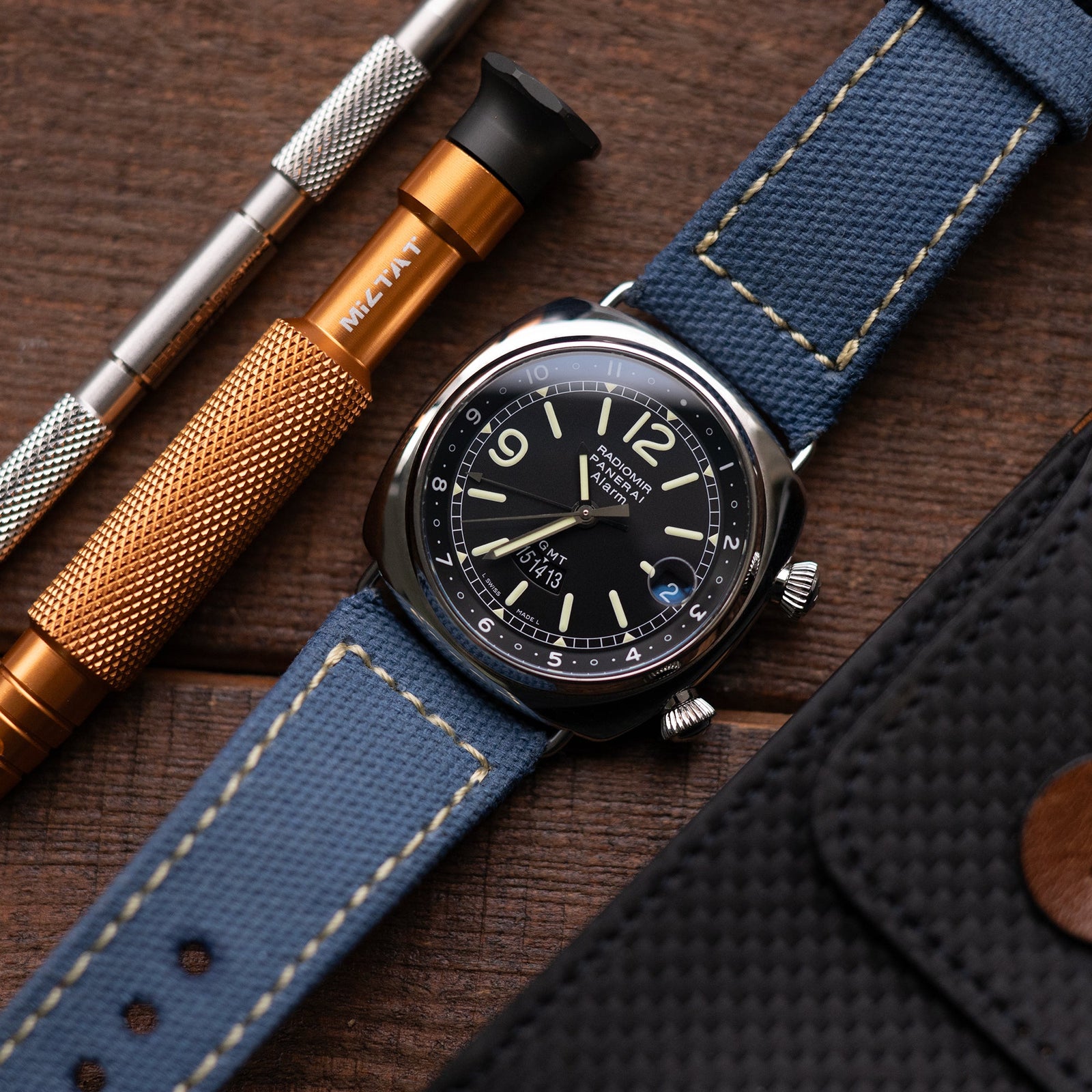 Panerai Radiomir GMT Alarm PAM98 Strapcode watch bands