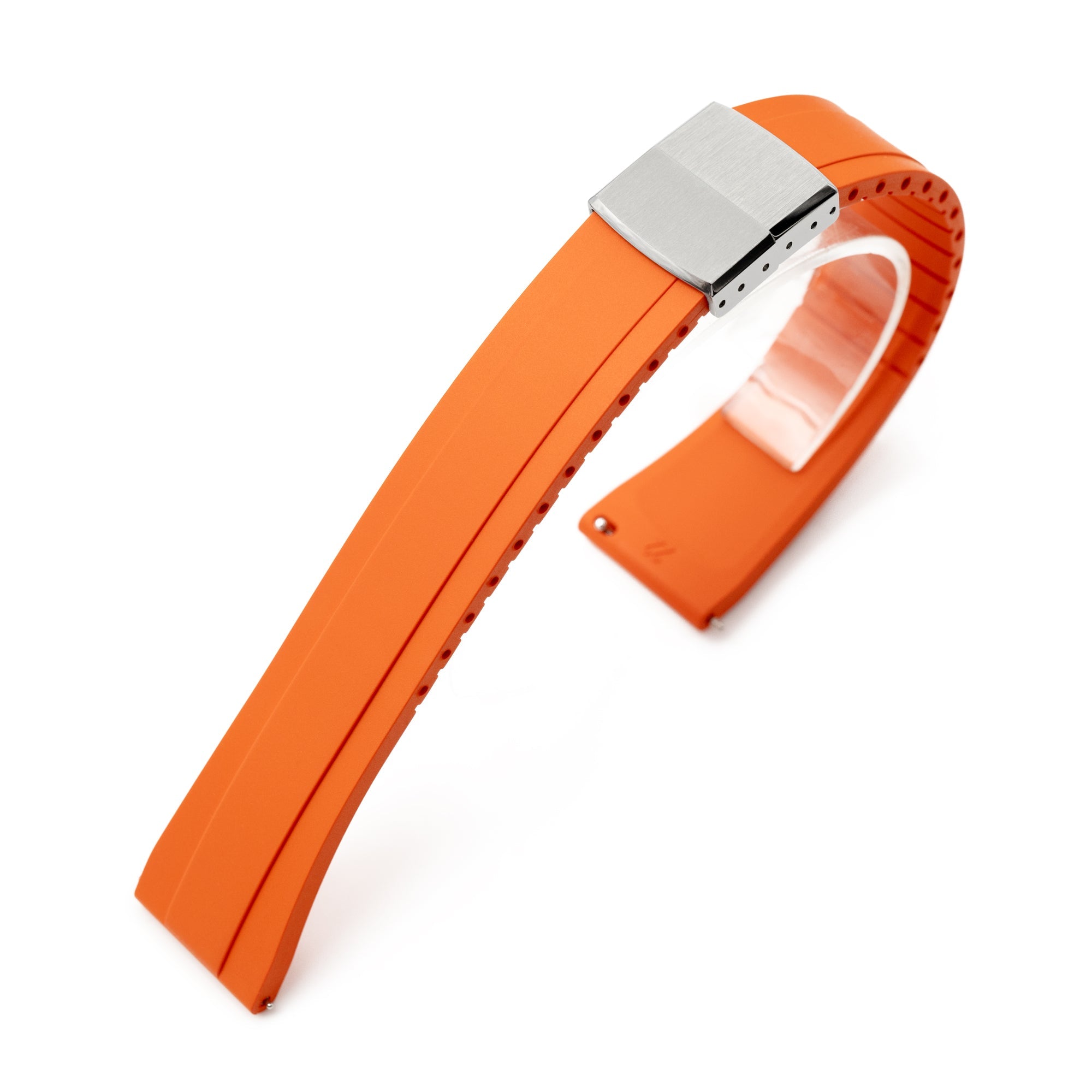 Quick Release FKM27 Orange FKM Rubber watch strap Strapcode watch bands