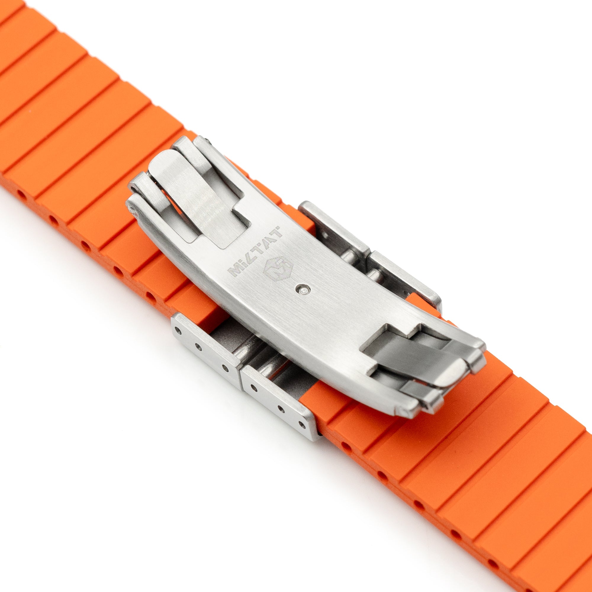 Quick Release FKM27 Orange FKM Rubber watch strap Strapcode watch bands