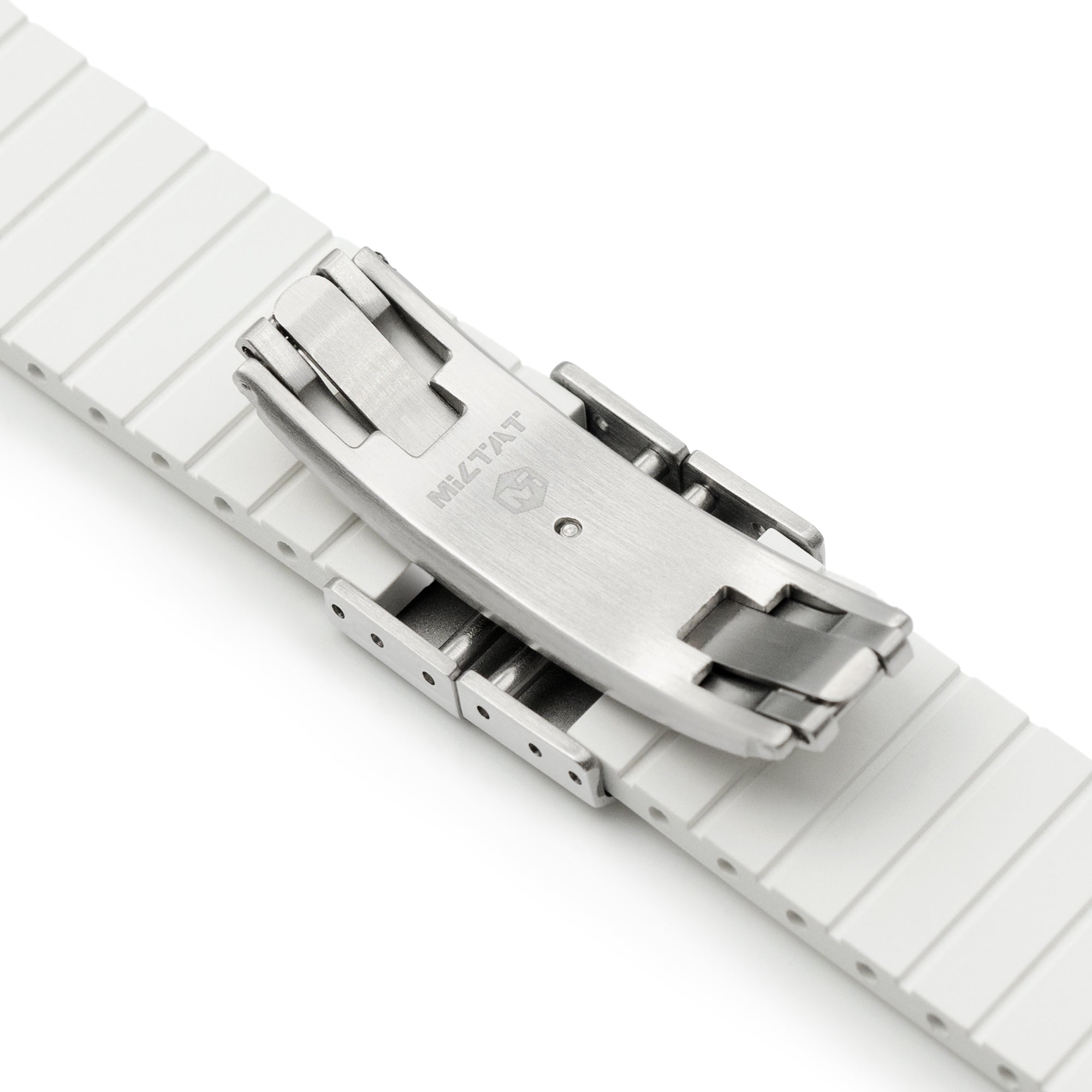 Quick Release FKM27 White FKM Rubber watch strap Strapcode watch bands