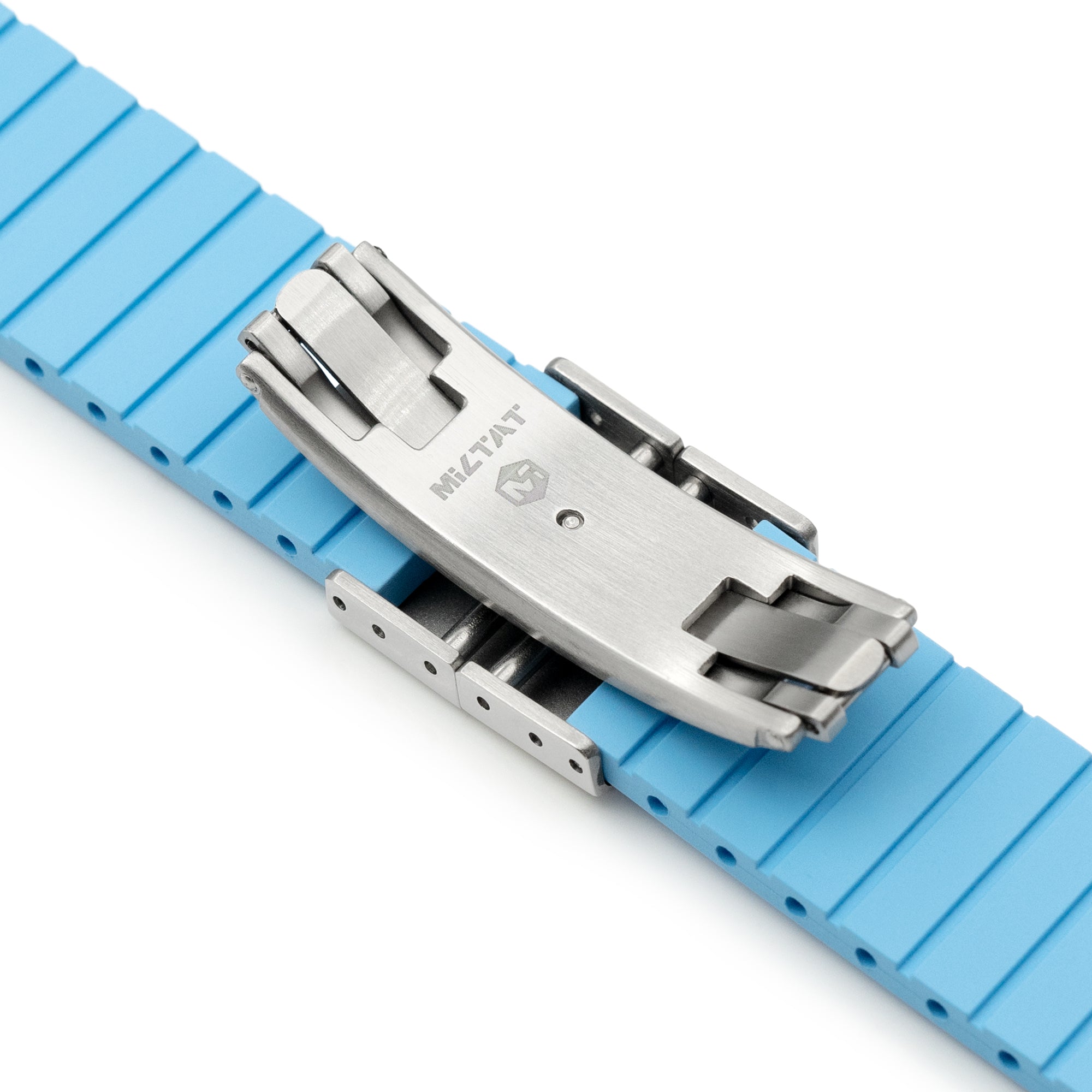 Quick Release FKM27 Sky Blue FKM Rubber watch strap Strapcode watch bands