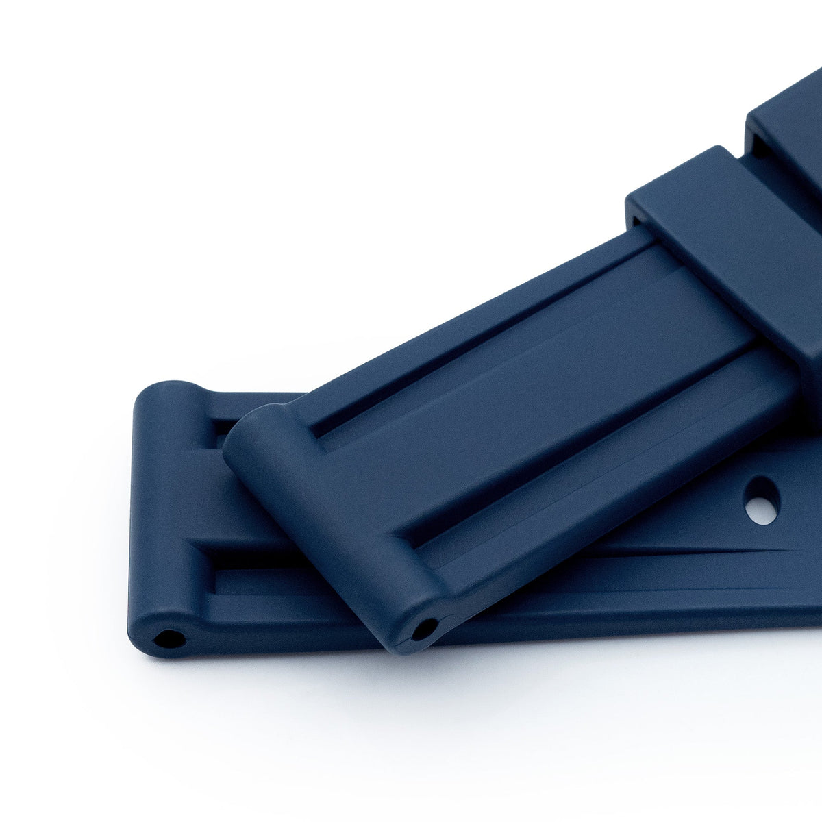 24mm FKM30 Blue Rubber Watch Band Strapcode Watch Bands