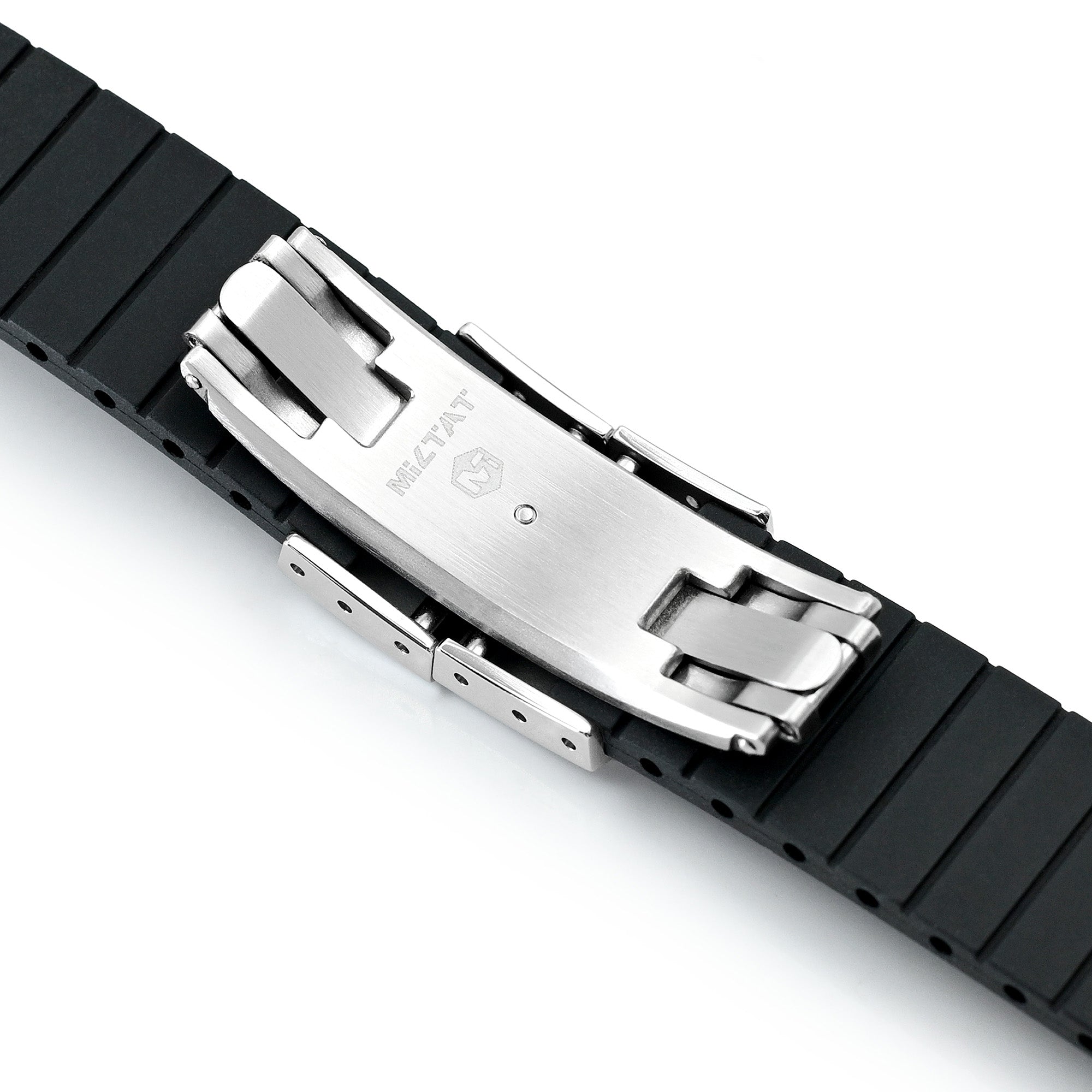 20mm FKM31 Black Rubber Quick Release Watch Band for TUD BB58 Strapcode watch bands