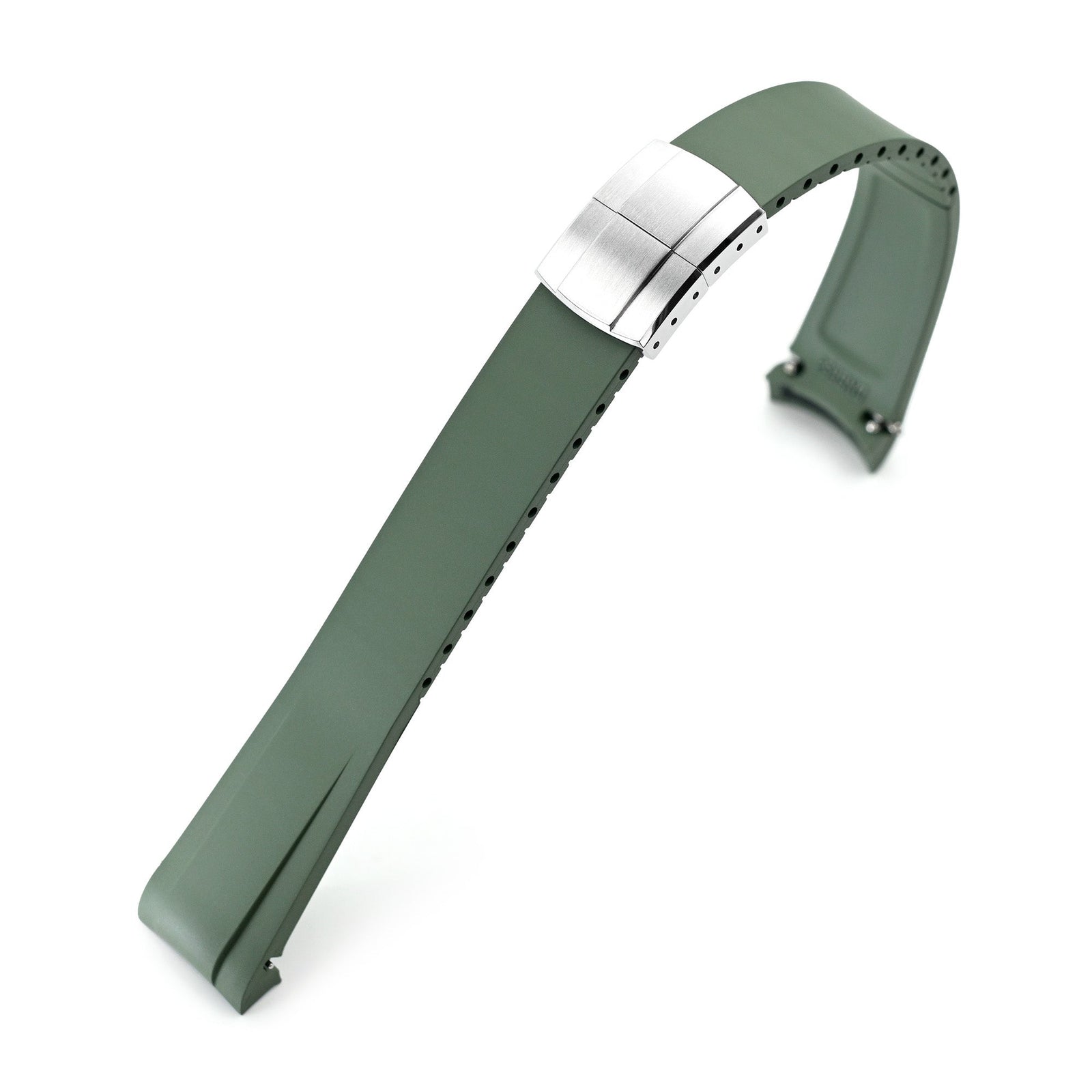 20mm FKM31 Military Green Rubber Quick Release Watch Band for TUD BB58 Strapcode watch bands