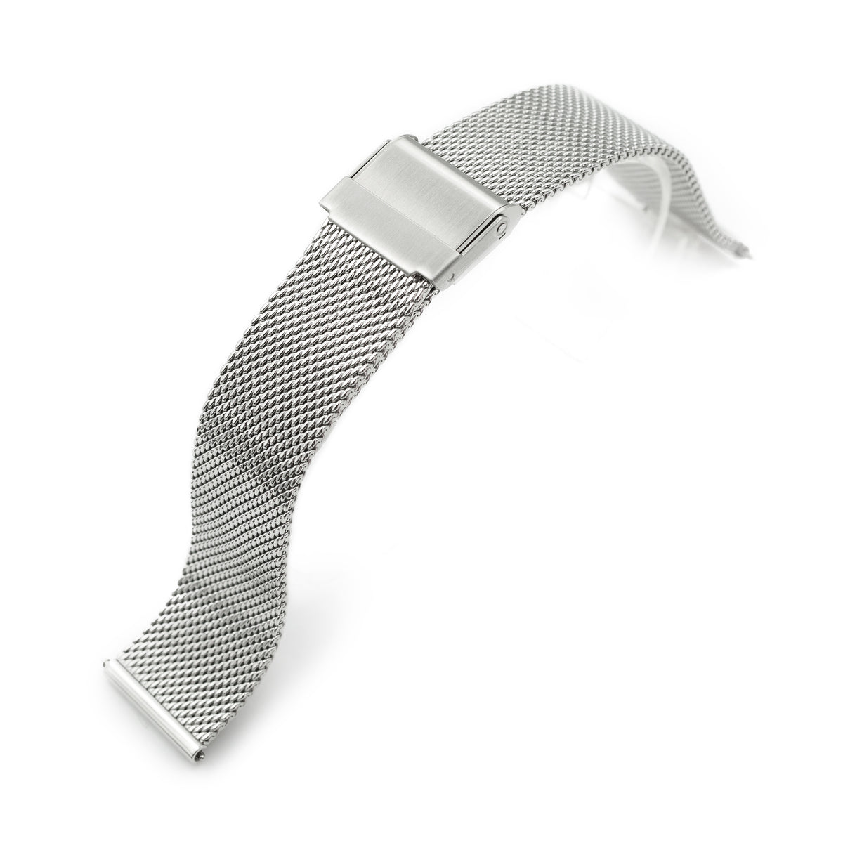 Quick Release Classic Superfine Mesh Watch Band, 18mm, 19mm, 20mm or 22mm, Polished