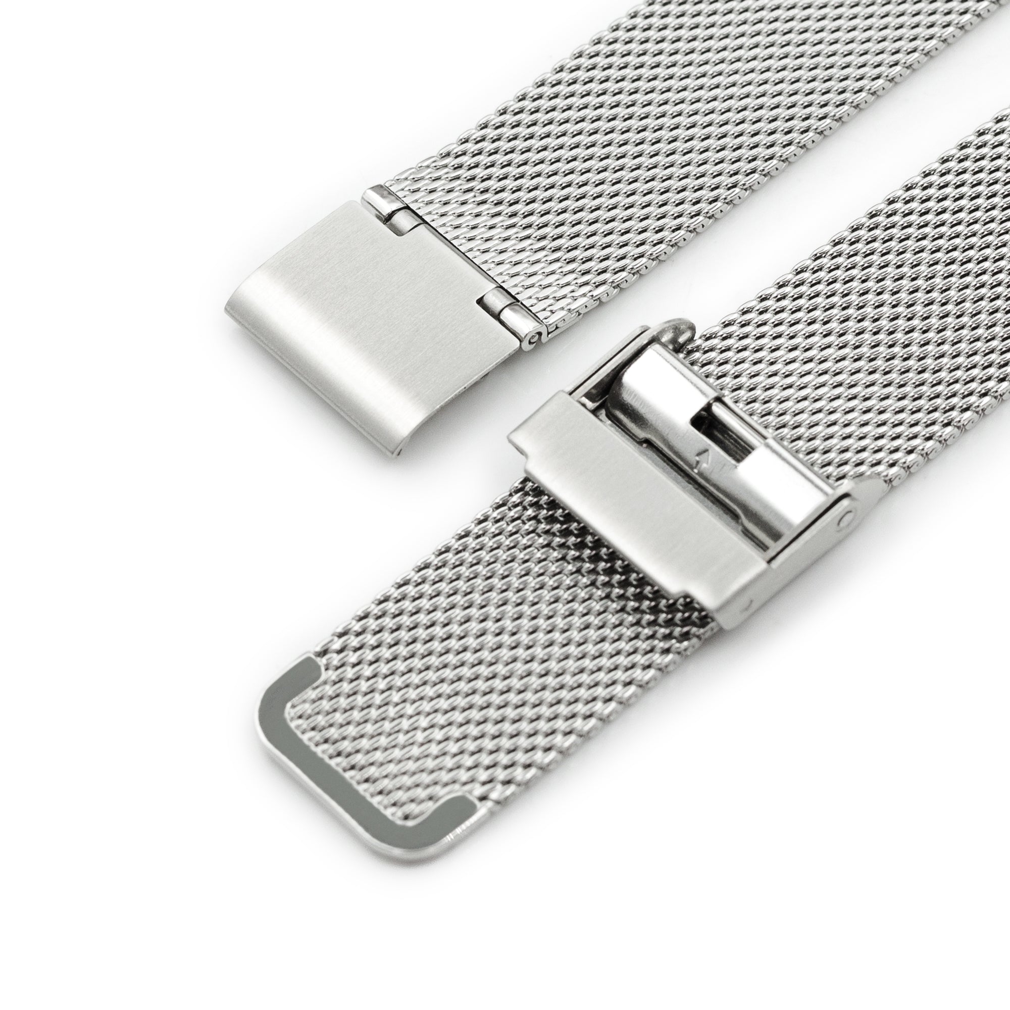 Quick Release Classic Superfine Mesh Watch Band, 18mm, 19mm, 20mm or 22mm, Polished