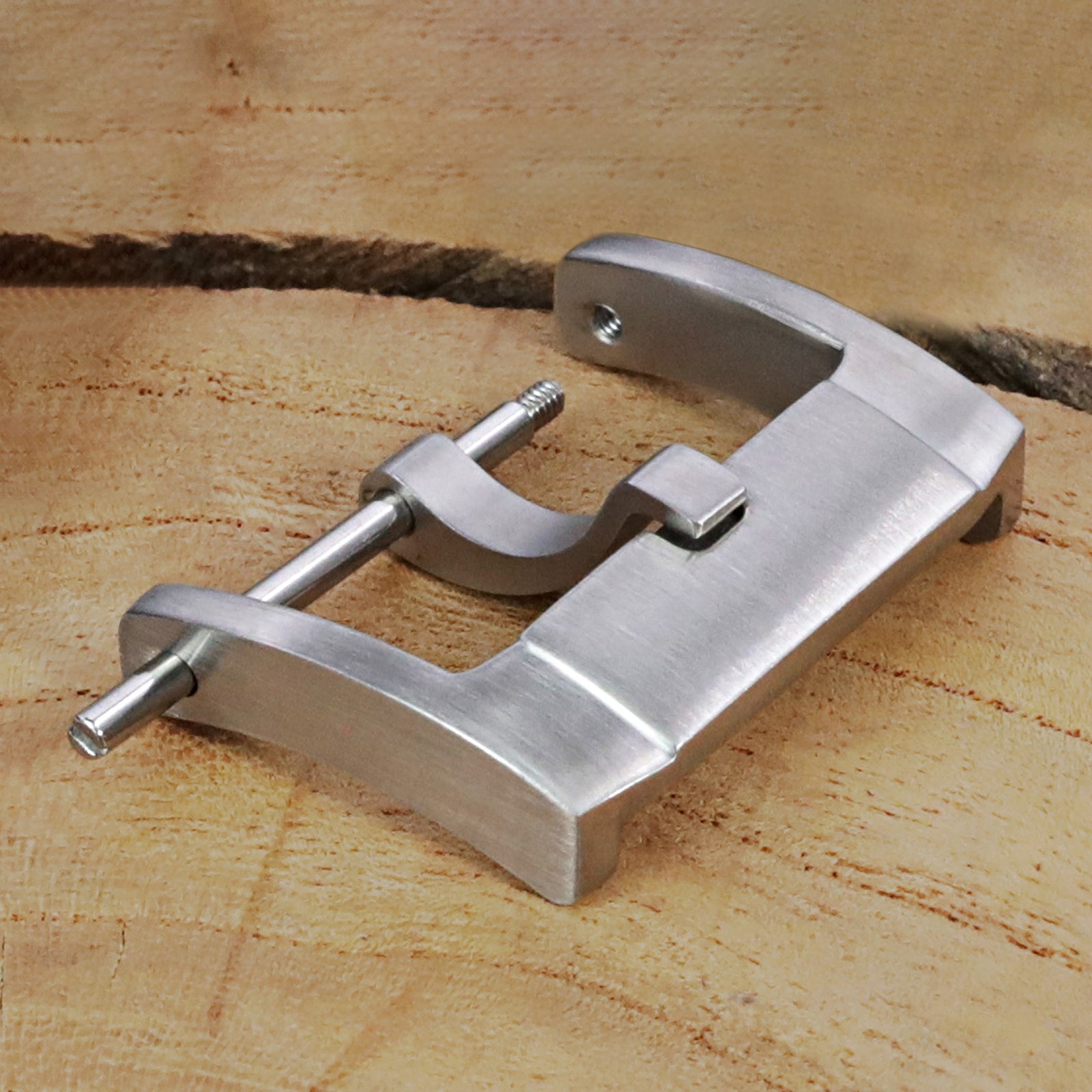 Boucle vissée IWC-style en acier inoxydable 316L de qualité supérieure 18mm, 20mm, 22mm, finition brossée