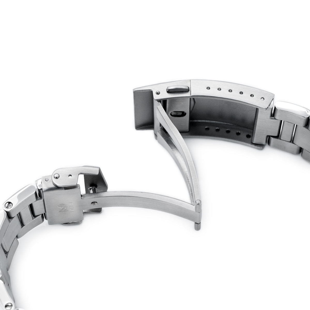 Bracelet Super-O Boyer 20mm compatible Seiko SARB035, acier inoxydable 316L brossé et poli, boucle V