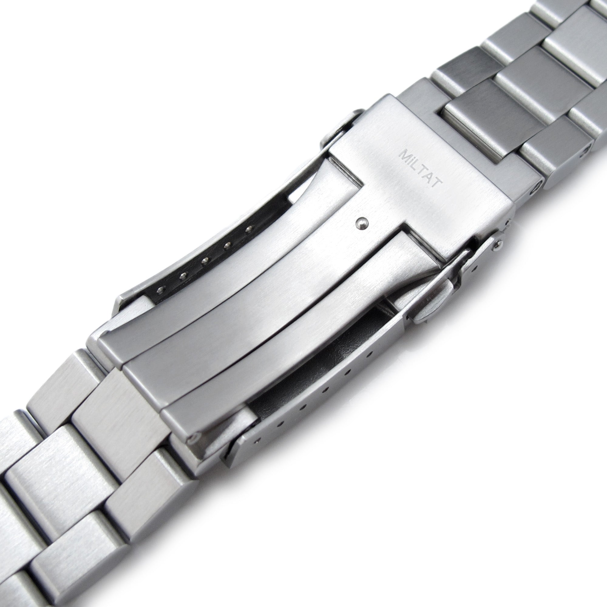 22mm Hexad Watch Band for Seiko New Turtles SRP777 SRP775 SRPA21 (PADI), Stainless Steel - Brushed, Polished Center Links, SUB Diver Clasp