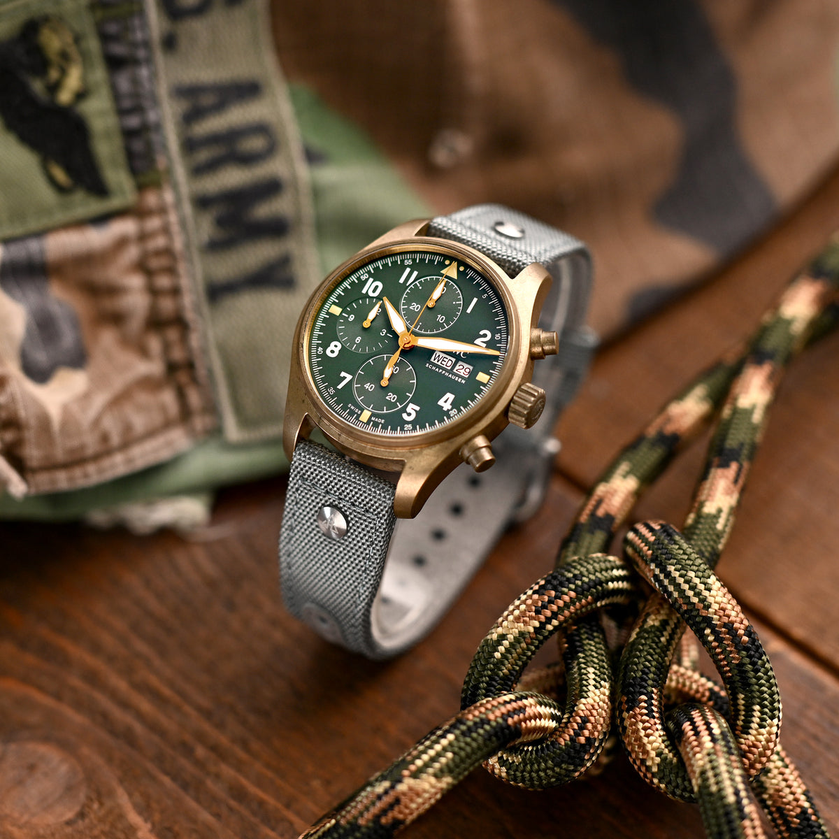 Il cinturino AAF Sea Grey-637 di HAVESTON Straps, 20mm o 22mm
