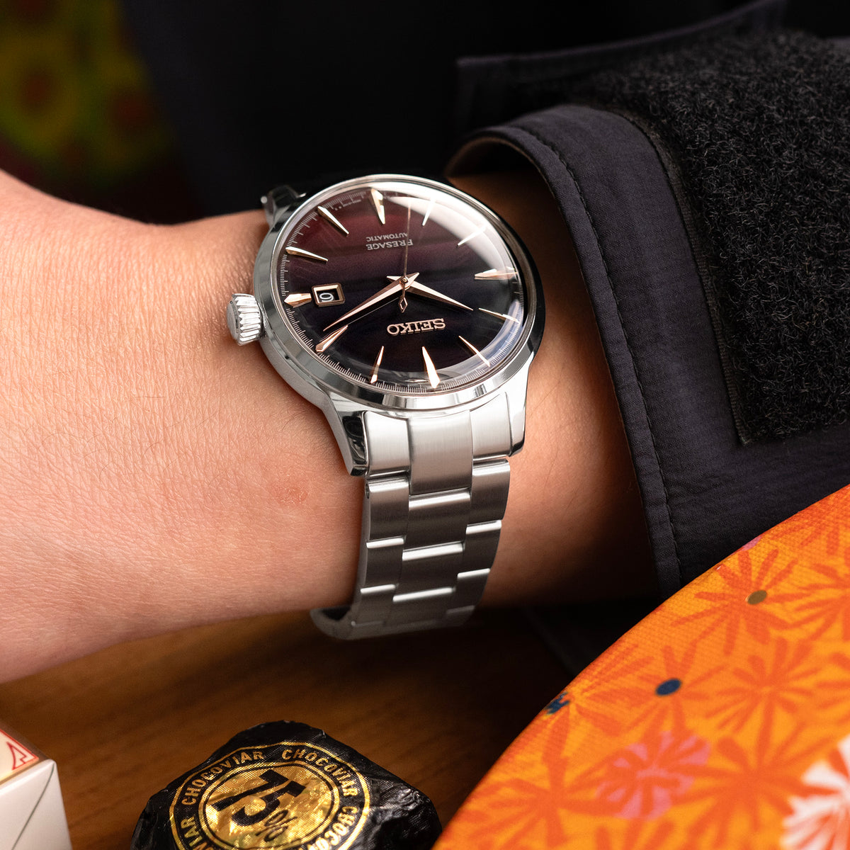 Bracelet montre Super-O Boyer 20mm pour Seiko Cocktail SRPB41 SSA345 SSA341, acier inoxydable brossé, boucle V Diver