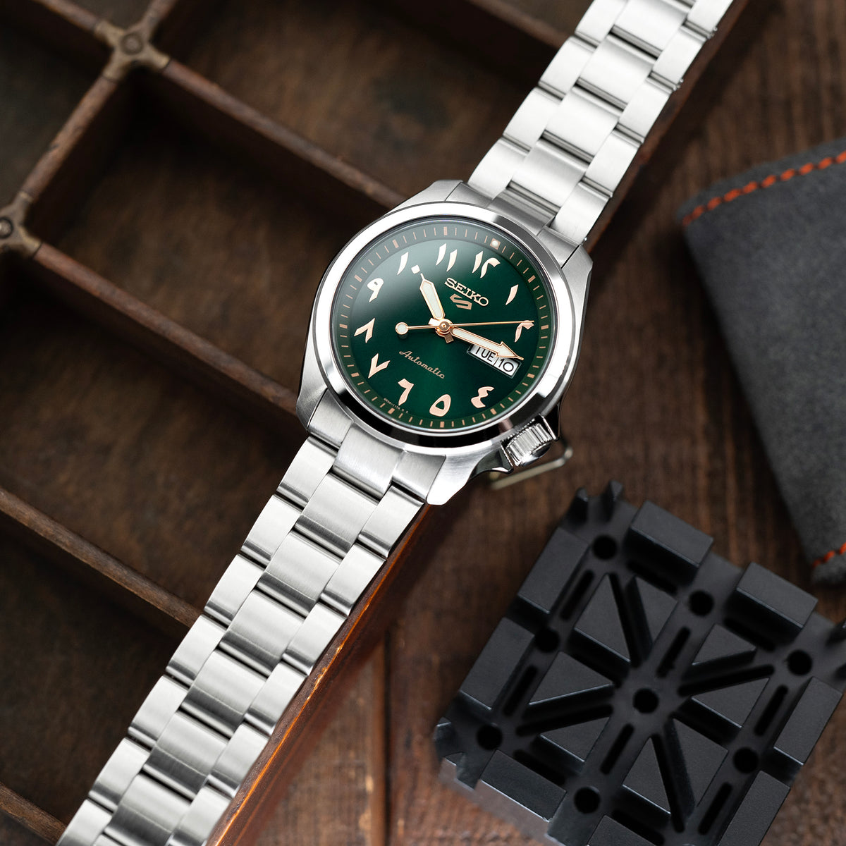 Bracelet Super-O Boyer 20mm pour Seiko 5 Sports 40mm SRPE51 SRPE53 SRPG35, acier inoxydable brossé, fermoir V Diver