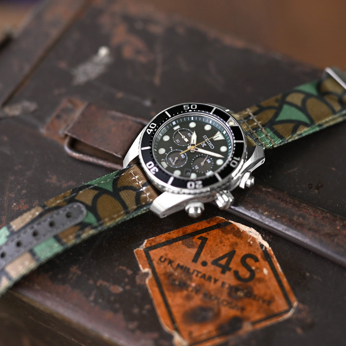 Seiko Prospex Solar Chronograph SSC807 , 140th Anniversary Limited Edition Strapcode watch bands