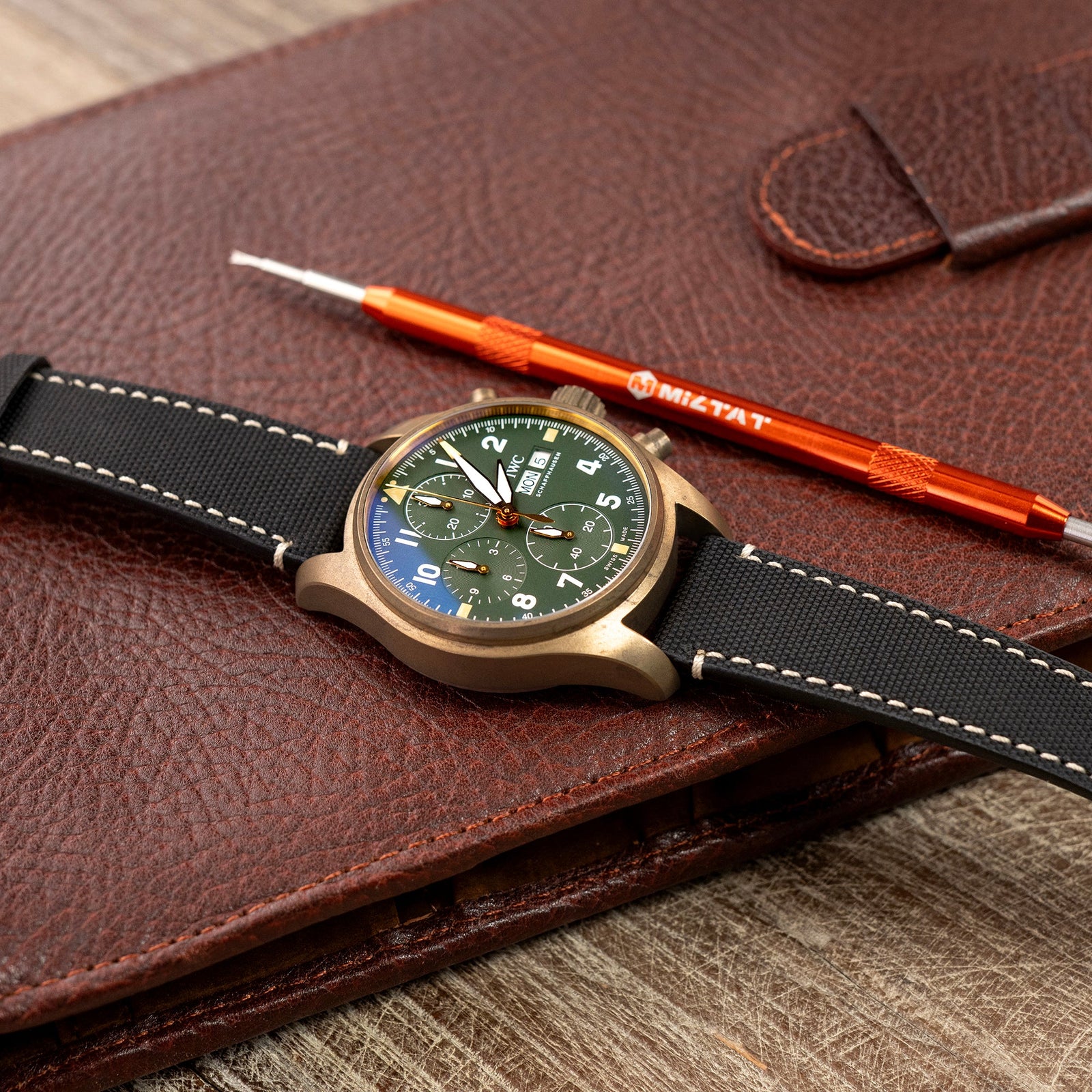 IWC Pilot Spitfire Chronograph Bronze Watch Band Strapcode