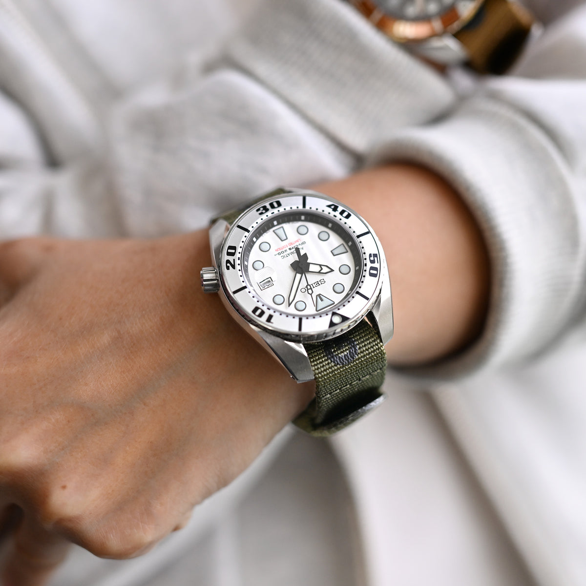 The General Service Strap set of TWO (Khaki & Olive) by HAVESTON Straps