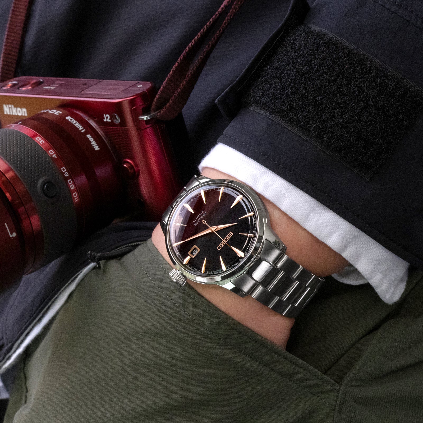 20mm Super-O Boyer Watch Band for Seiko Cocktail SSA345, 316L Stainless Steel Brushed and Polished V-Clasp Strapcode Watch Bands