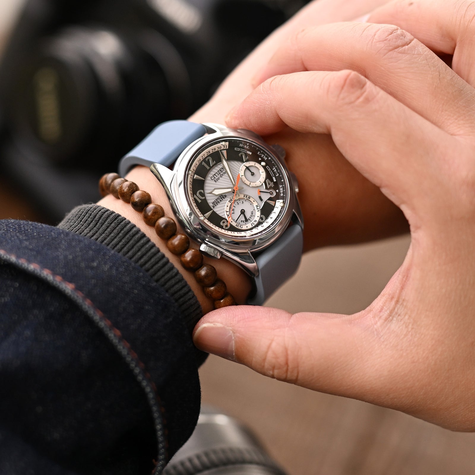 Schnellwechsel FKM26 Schieferblau FKM Kautschuk Uhrenarmband