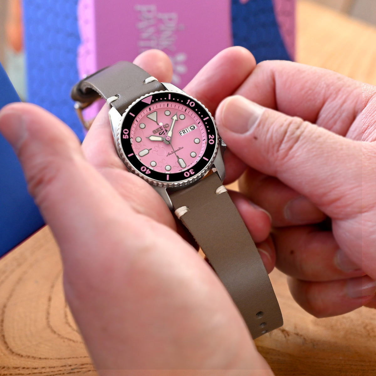 20mm Taupe Buttero Italian Calf Watch Band | Twin-Stitch Quick Release | 20mm