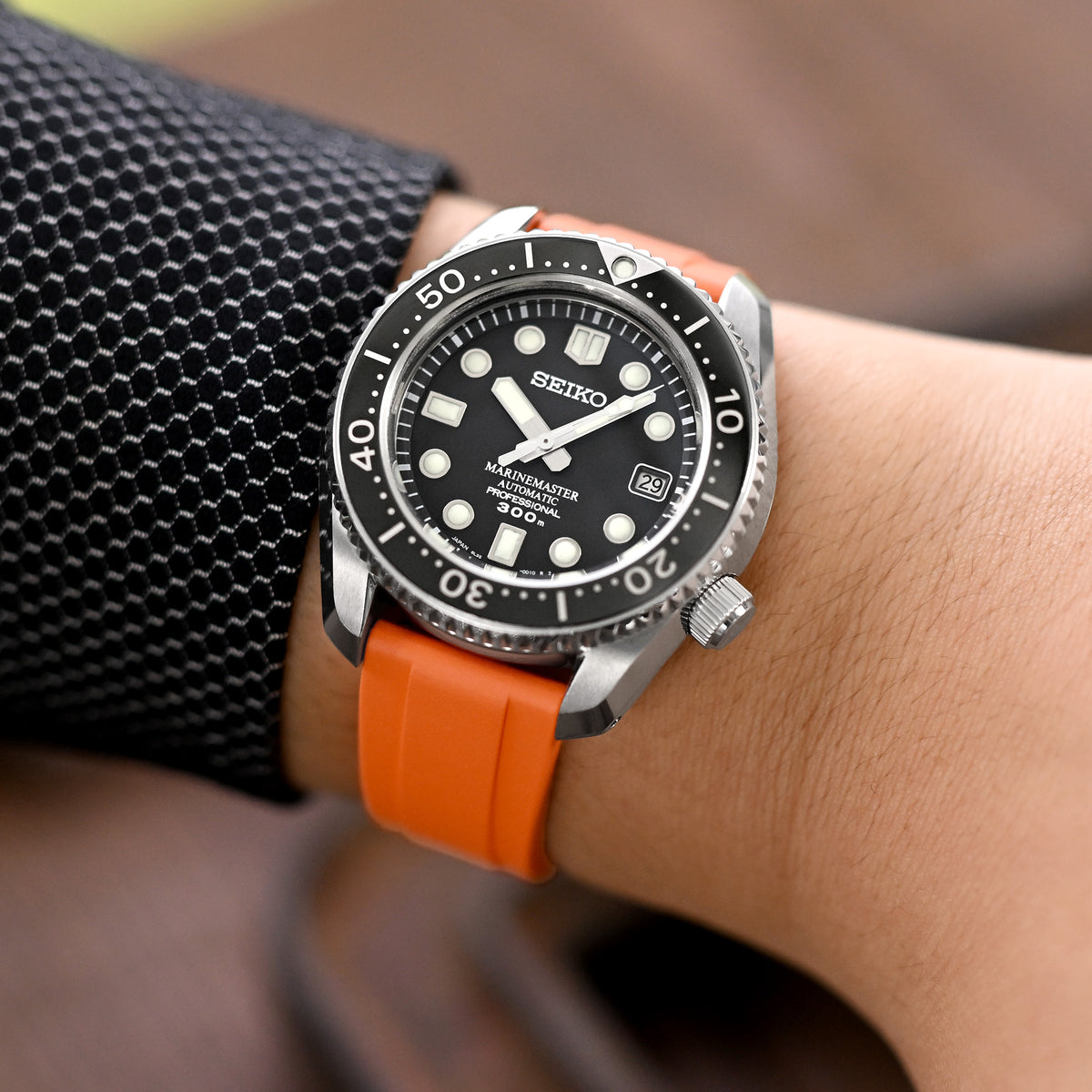 Quick Release FKM27 Orange FKM Rubber watch strap