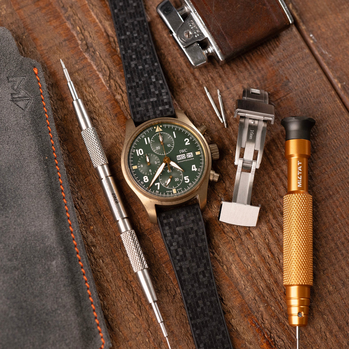 IWC Pilot Spitfire Chronograph Bronze Strapcode watch bands