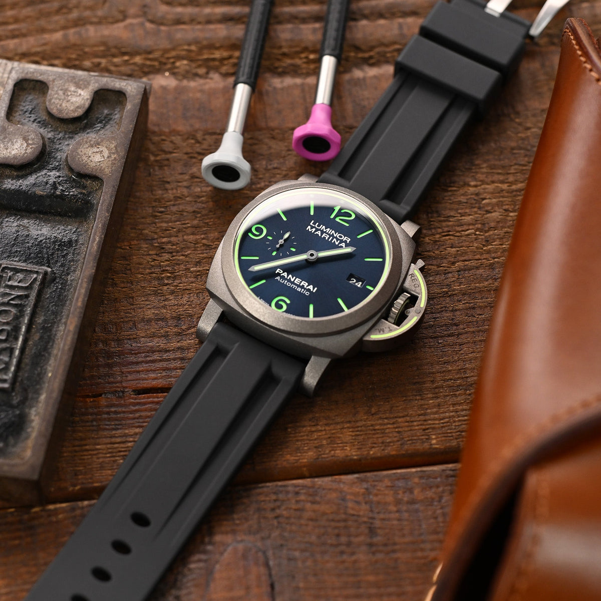 Panerai Watch Luminor Marina Titanium Pam1117 Strapcode Watch Bands