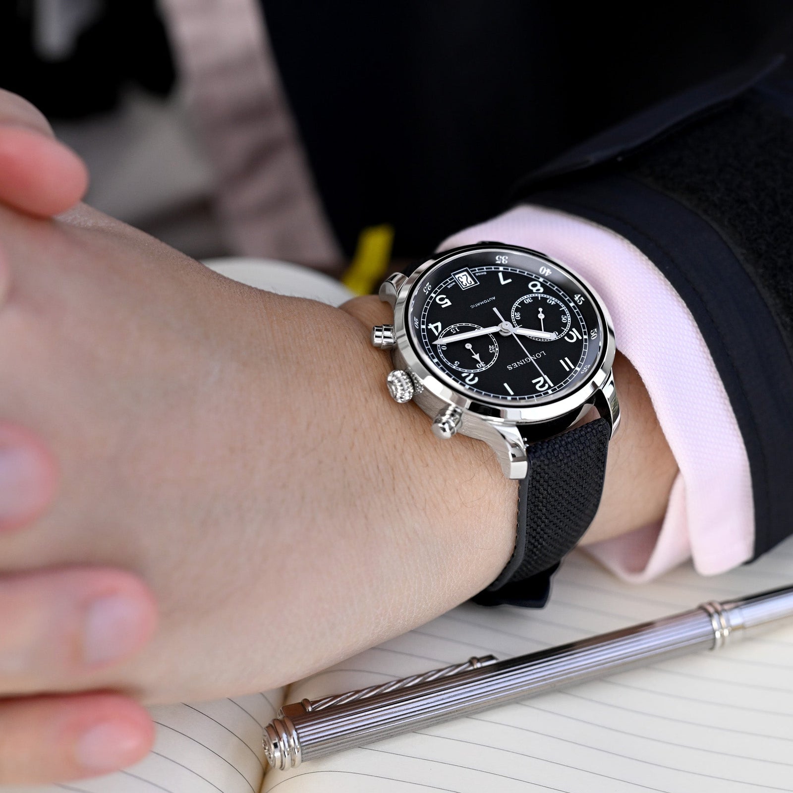 Longines Spirit ZULU Time, L3.812.4.63.2, automatic watch Strapcode watch bands