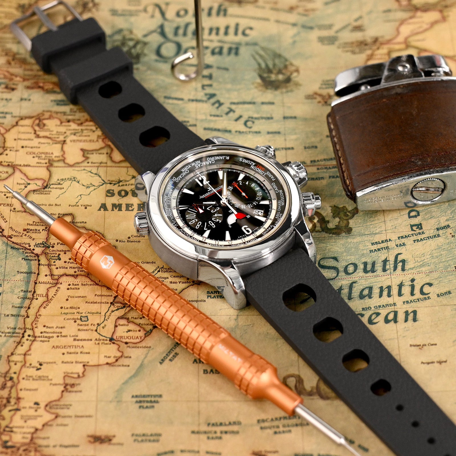 Jaeger LeCoultre Master Compressor Extreme World Chronograph Q1768470 Strapcode watch bands