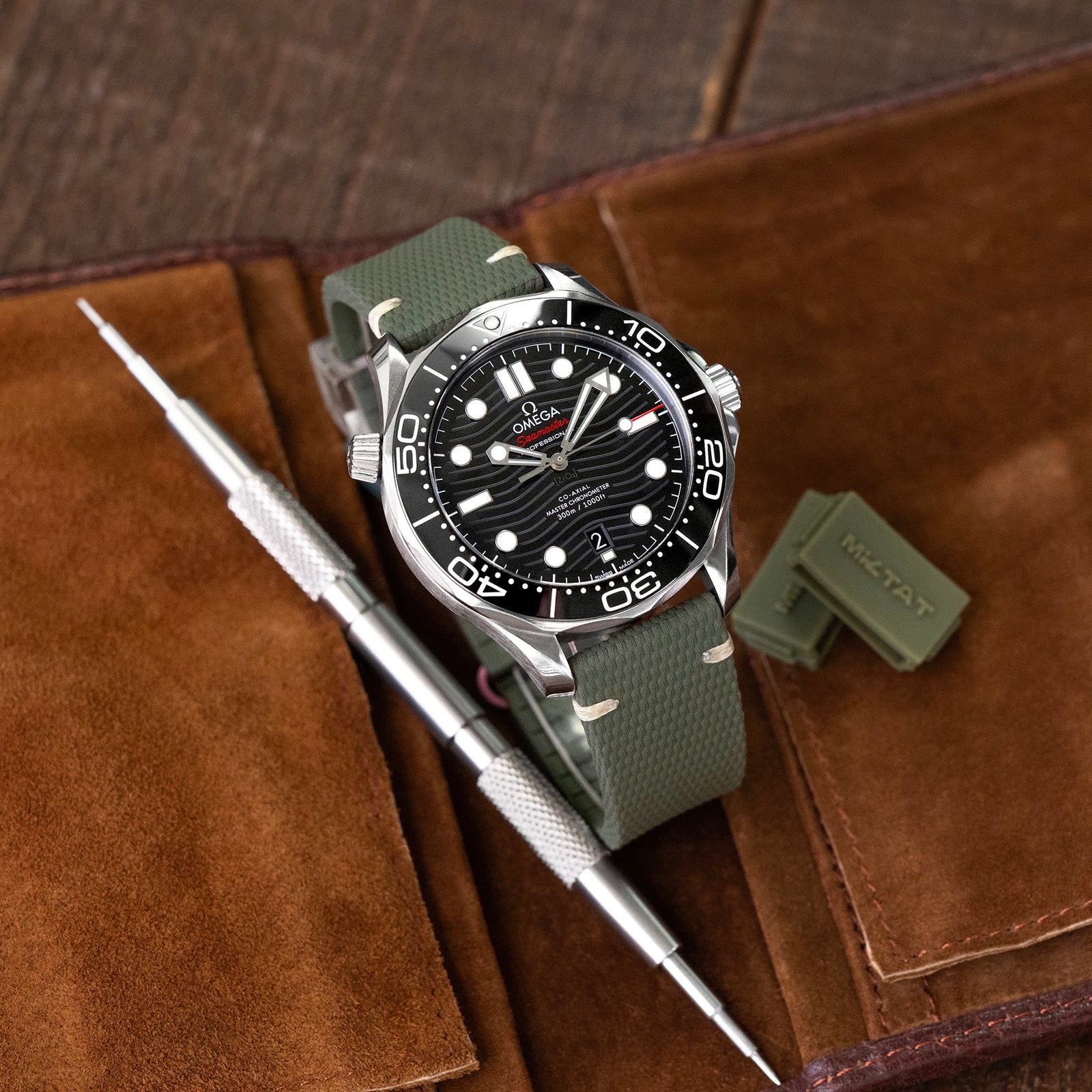 Omega Seamaster Diver 300M Co-Axial Master Chronometer 42MM Ref. 210.30.42.20.01.001 Strapcode watch bands