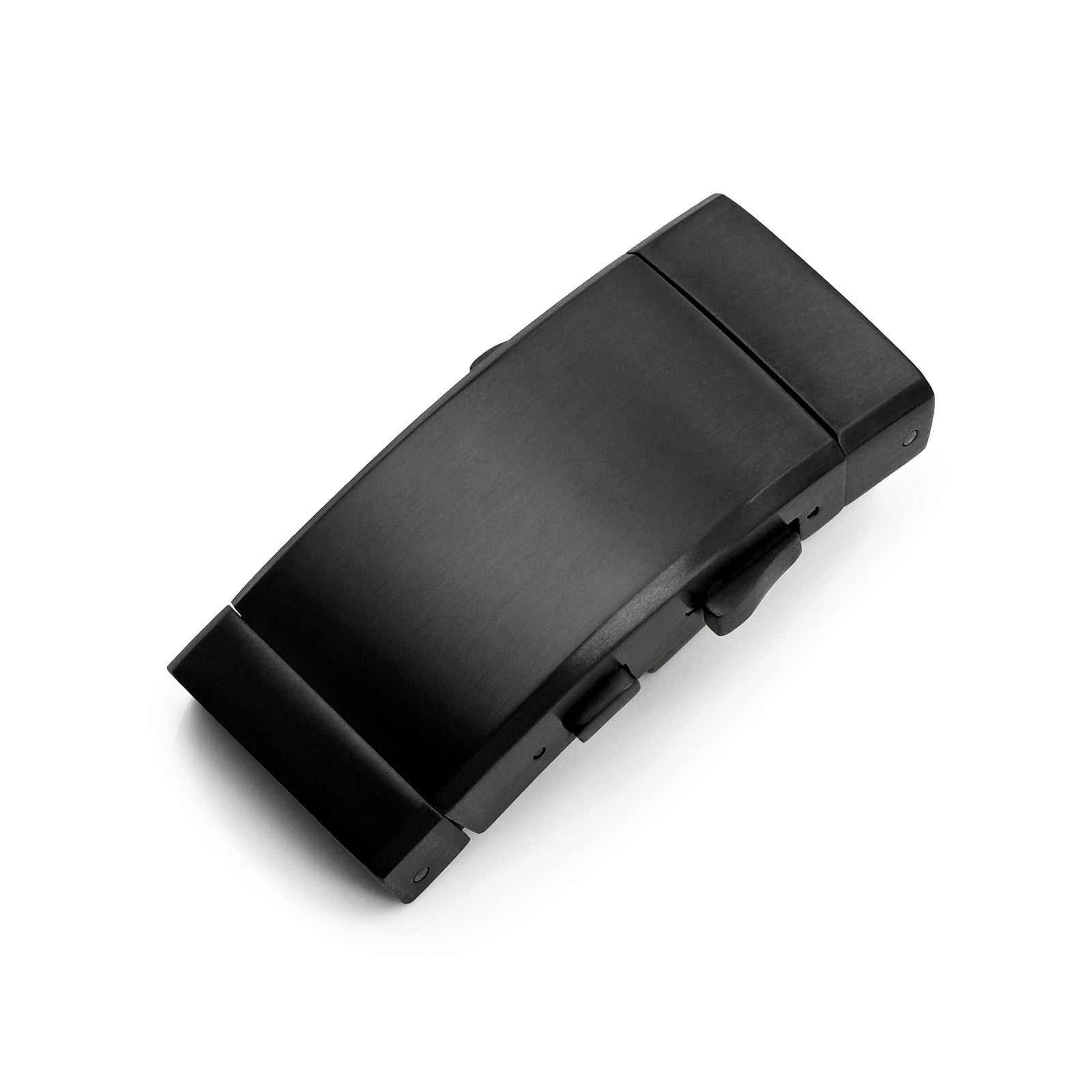 Fibbia a cricchetto per muta 18mm in acciaio 316L, chiusura di estensione subacquea con pulsante di controllo, rivestimento Diamond-like Carbon (DLC).