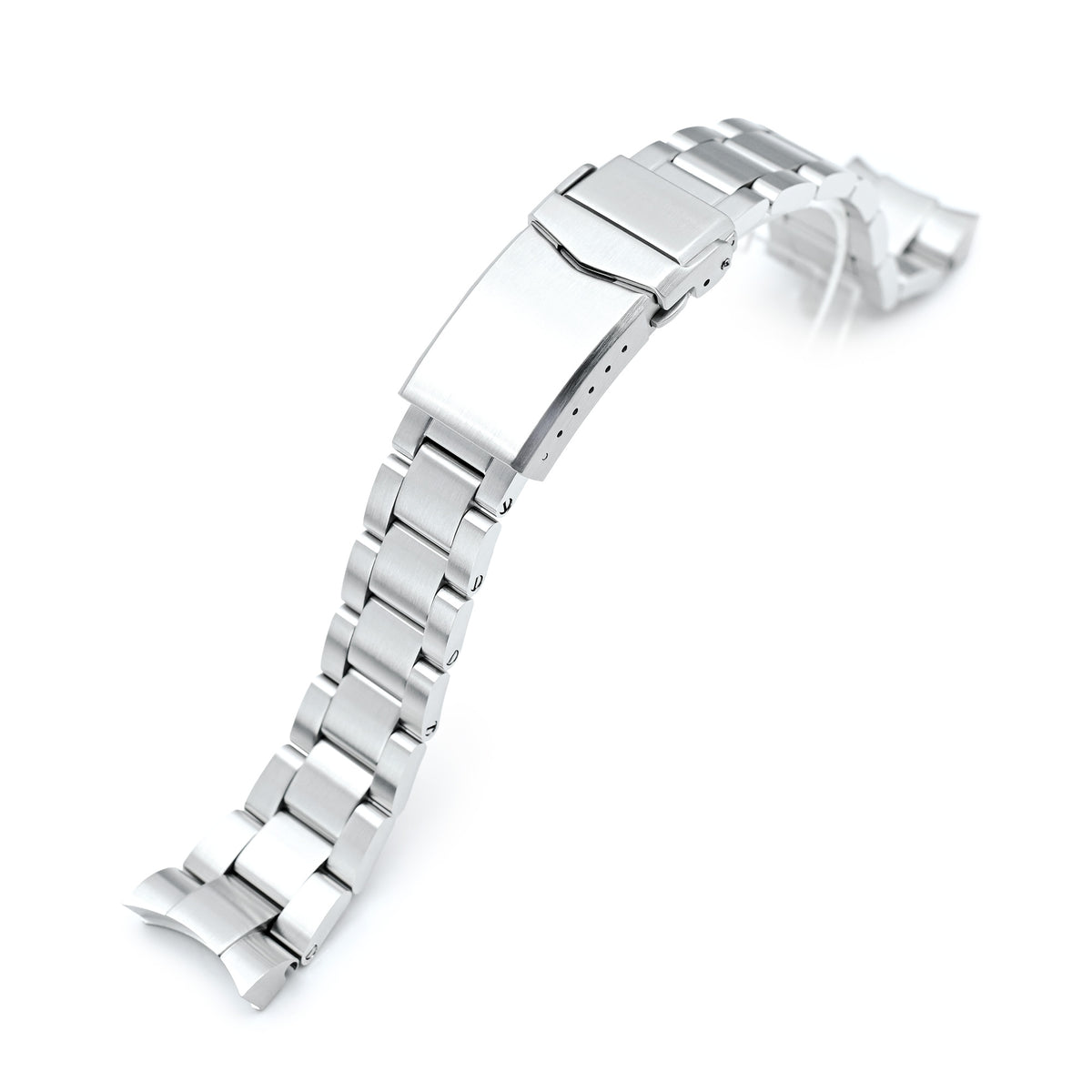 Bracelet montre Super-O Boyer 20mm pour TUD BB58, acier inoxydable 316L brossé, boucle V
