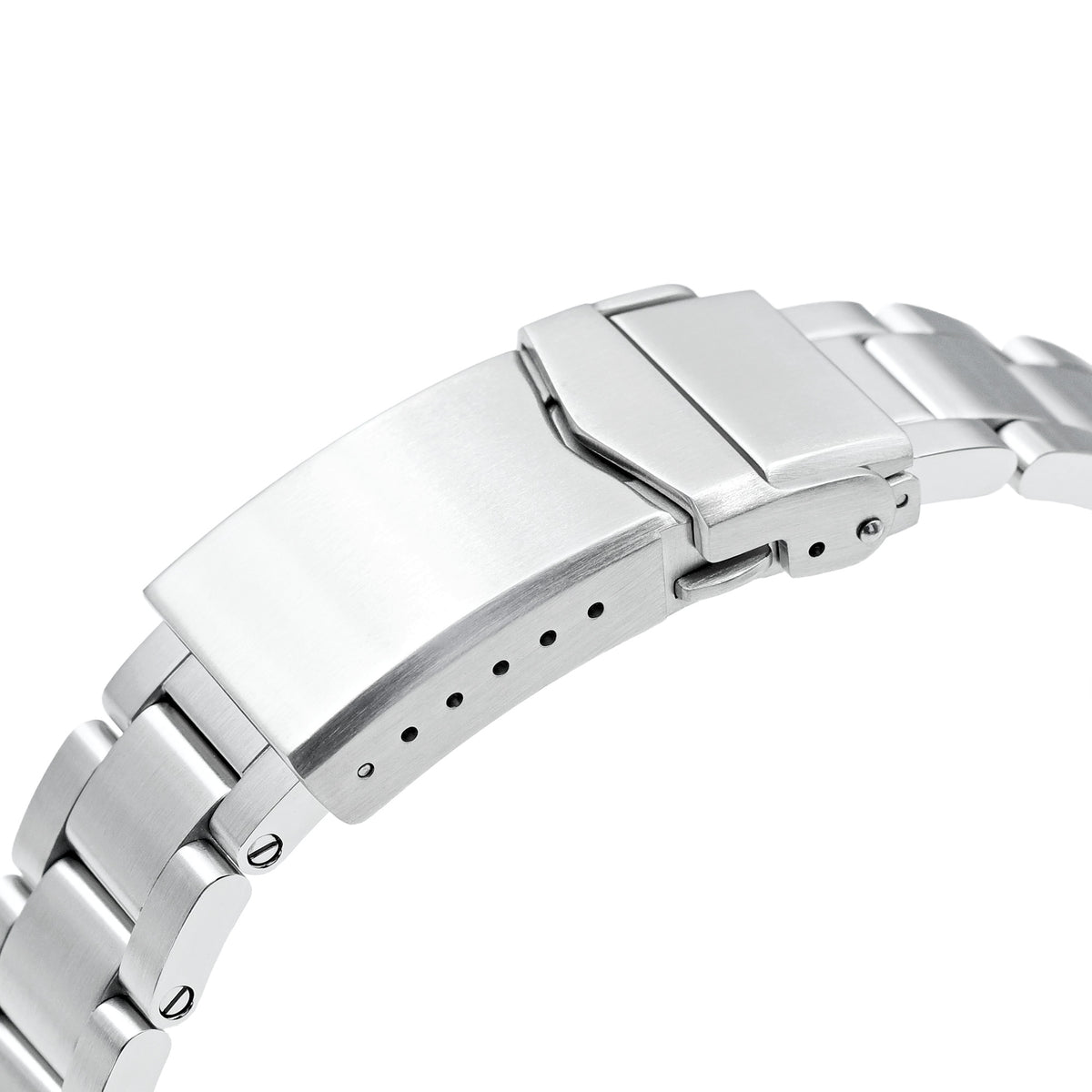 Bracelet montre Super-O Boyer 20mm pour TUD BB58, acier inoxydable 316L brossé, boucle V