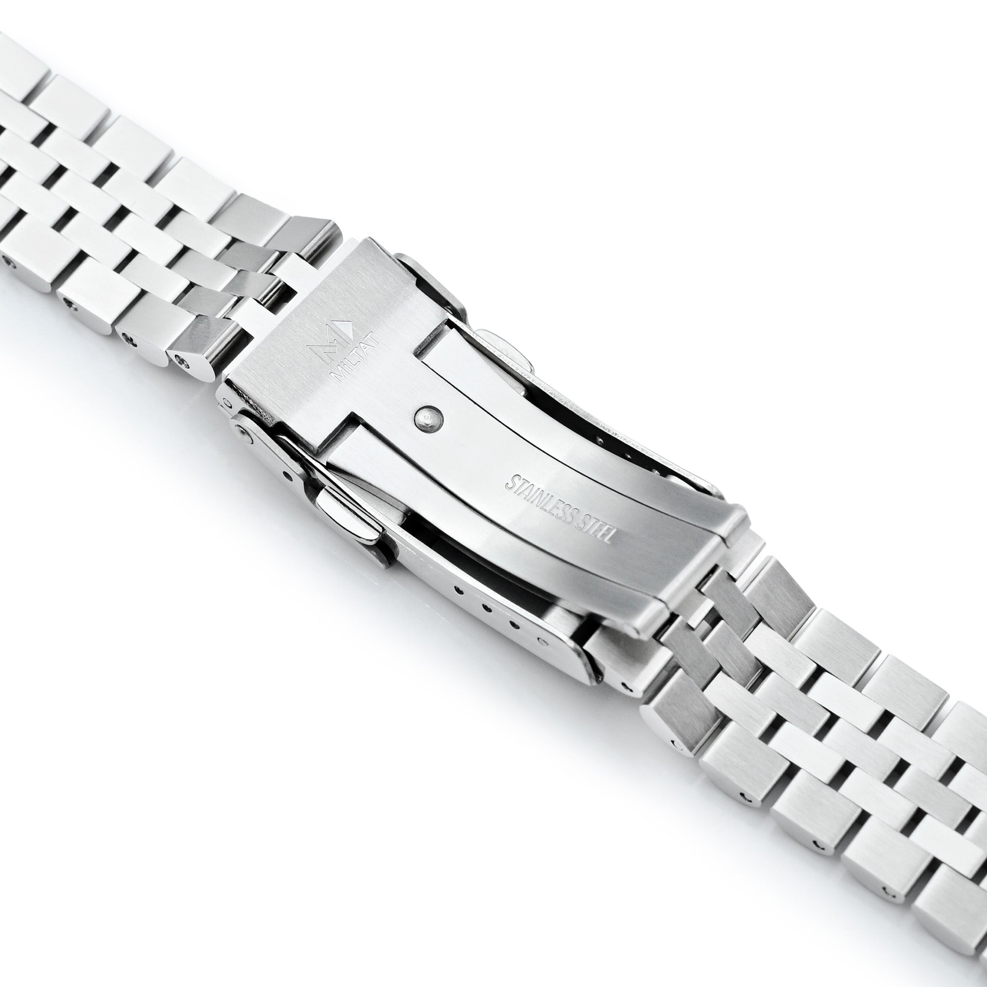 20mm Super-JUB II for Orient Mako 40 Baton Diver Clasp Brushed Strapcode Watch Bands