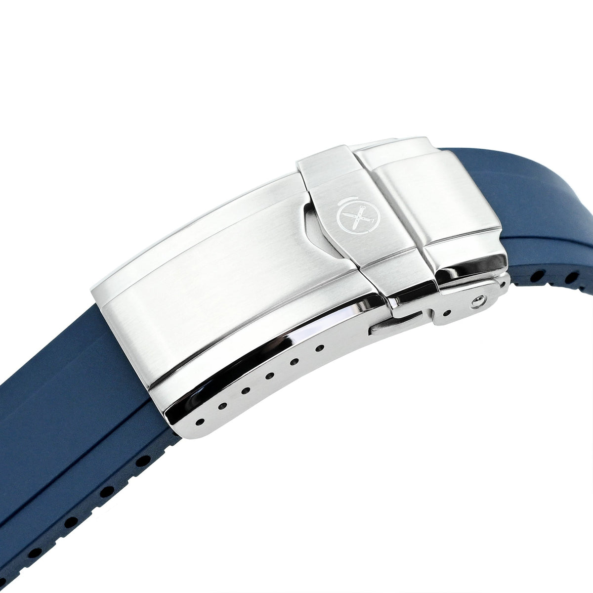 StrapXPro - DT01U Quick Release Universal Cut To Fit FKM Rubber Strap, Navy Blue Strapcode watch bands