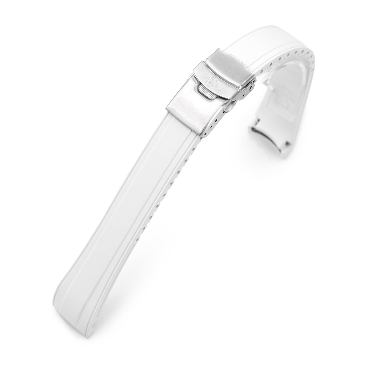 StrapXPro - SAP1A Rubber Strap for Seiko Alpinist SARB017 Series, White Strapcode watch bands