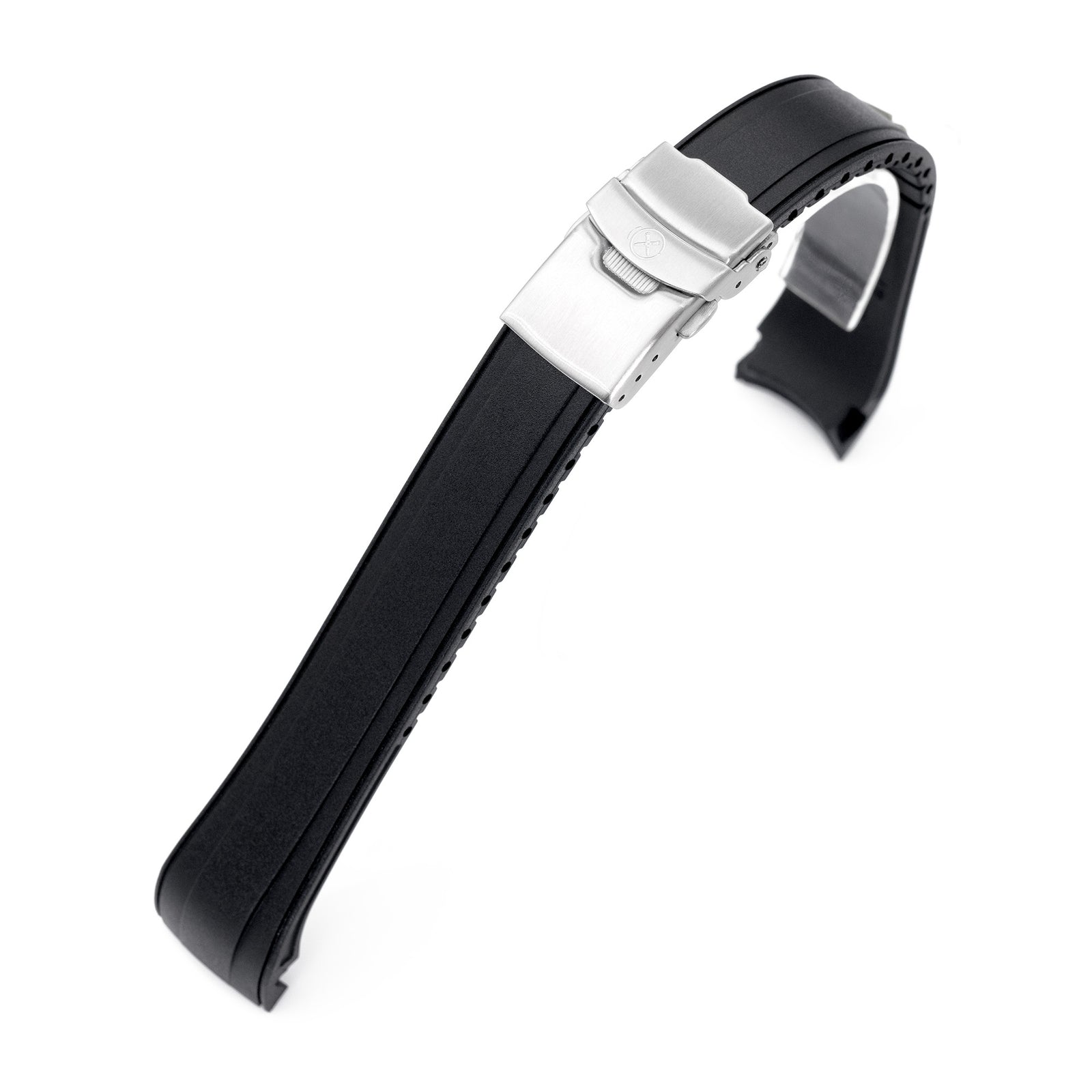 StrapXPro - SX2B (Ver.2) Rubber Strap for New Seiko 5 Sports Field Watch GMT Series, Black Strapcode watch bands