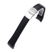 StrapXPro - SX2B Rubber Strap for New Seiko 5 Sports 38mm SRPK29 Series, Black Strapcode watch bands