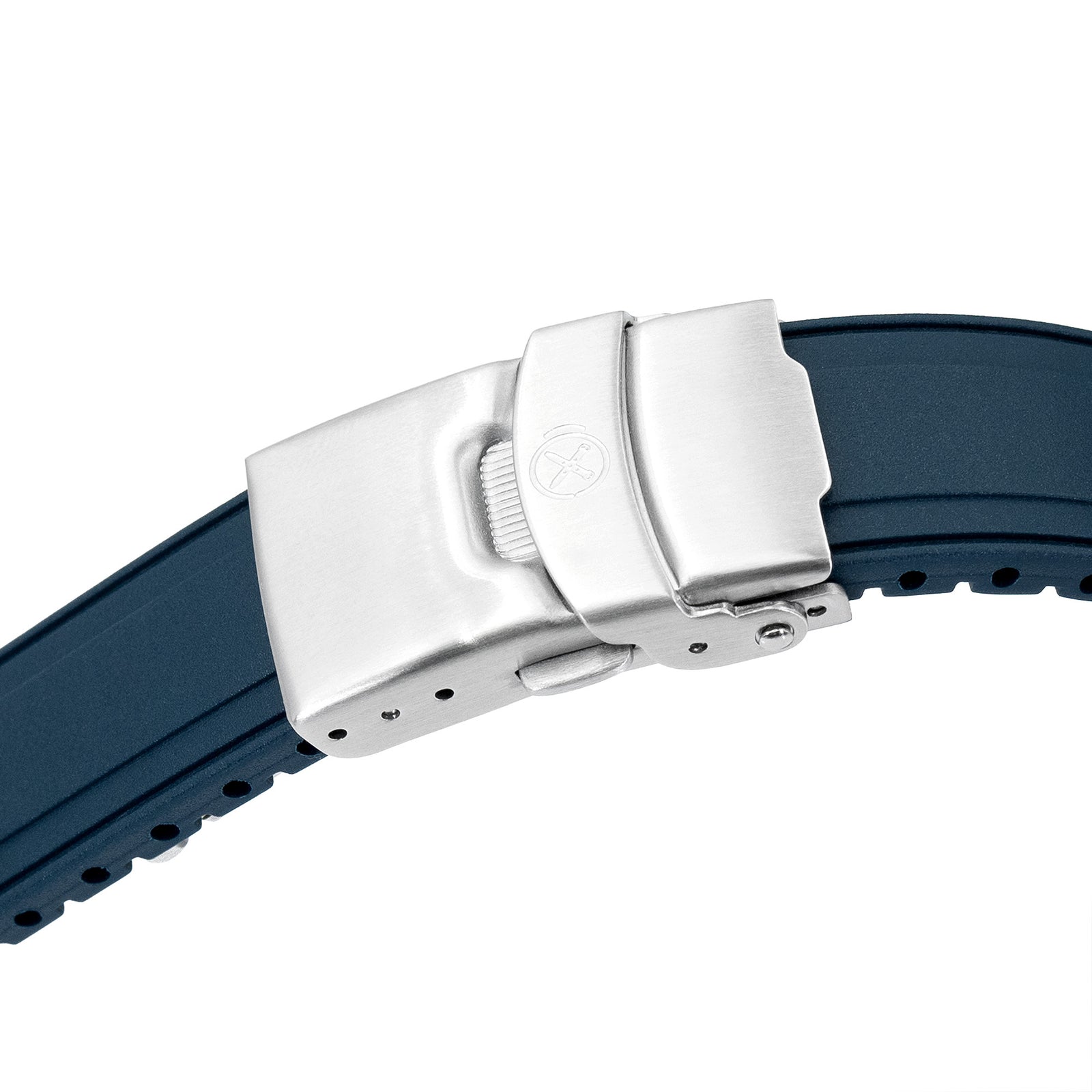 StrapXPro - SX2B Rubber Strap for New Seiko 5 Sports 40mm SRPE Series, Navy Blue Strapcode watch bands