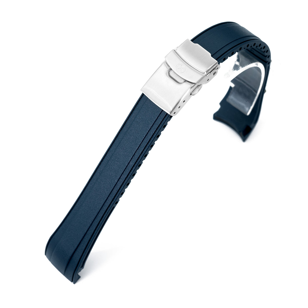 StrapXPro - SX2B (Ver.2) Rubber Strap for New Seiko 5 Sports Field Watch GMT Series, Navy Blue Strapcode watch bands