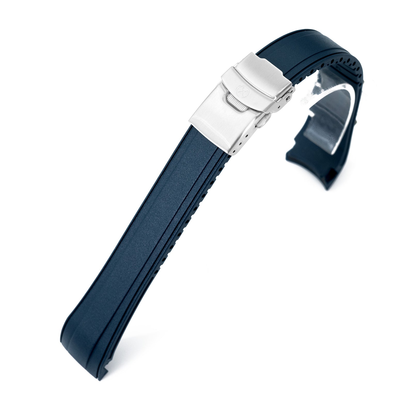 StrapXPro - SX2B (Ver.2) Rubber Strap for New Seiko 5 Sports Field Watch GMT Series, Navy Blue Strapcode watch bands