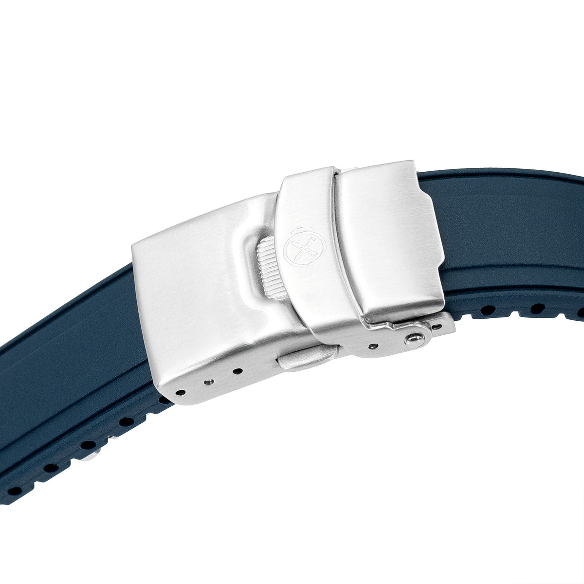 StrapXPro - SX2B (Ver.2) Rubber Strap for New Seiko 5 Sports Field Watch GMT Series, Navy Blue Strapcode watch bands