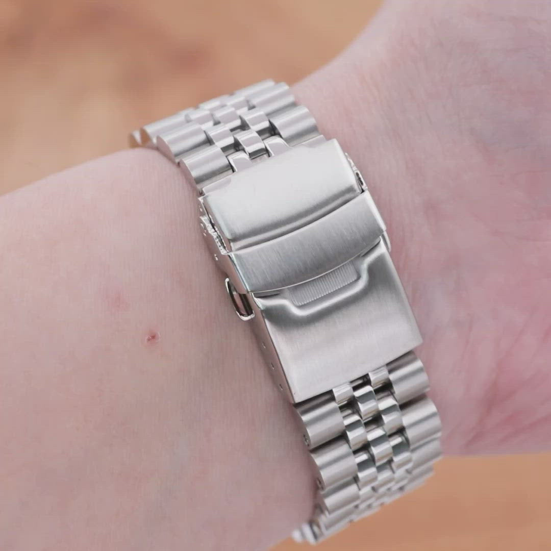 Super-J Louis 22mm Stainless Steel Bracelet for Seiko SKX007 SKX009 SKX011