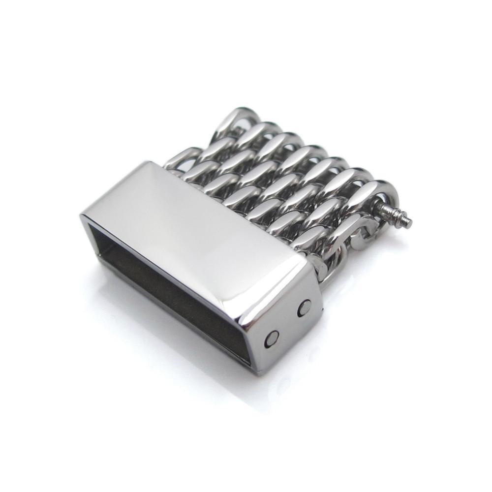 18mm 20mm 22mm or 24mm Stainless Steel mesh band extension piece Polished Strapcode Parts