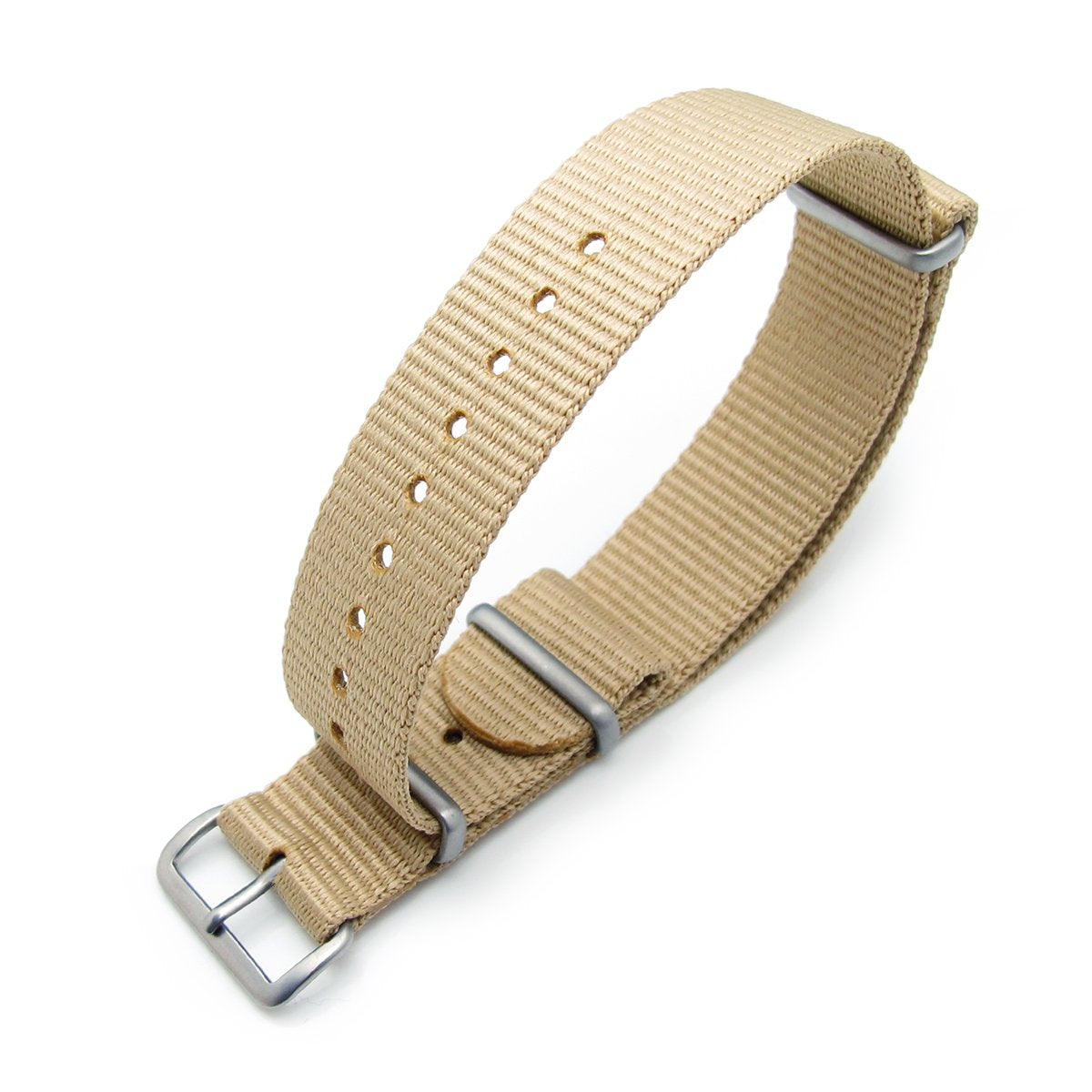 MiLTAT 20mm G10 military watch strap ballistic nylon armband Brushed Sand Strapcode Watch Bands