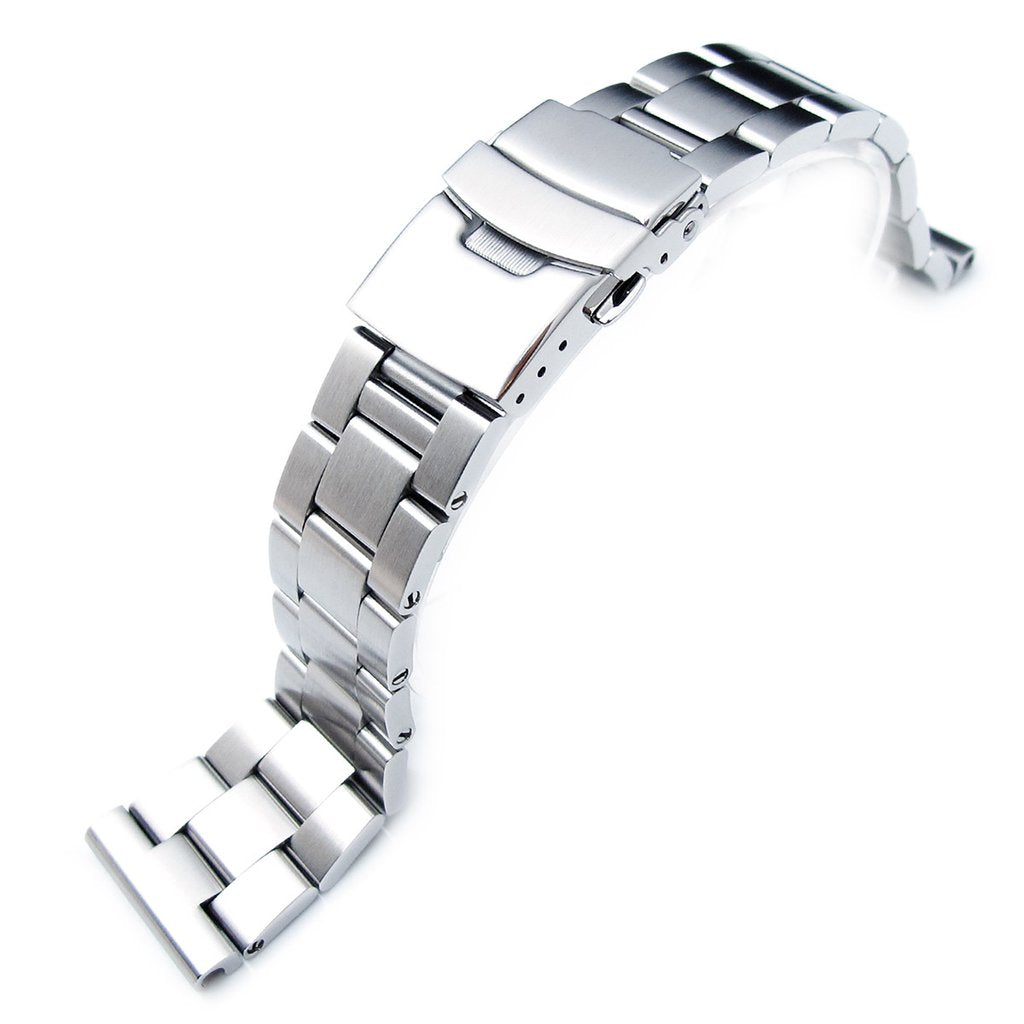 SOLID 316L Stainless Steel Super-O Boyer Straight End Watch Band Strapcode Watch Bands