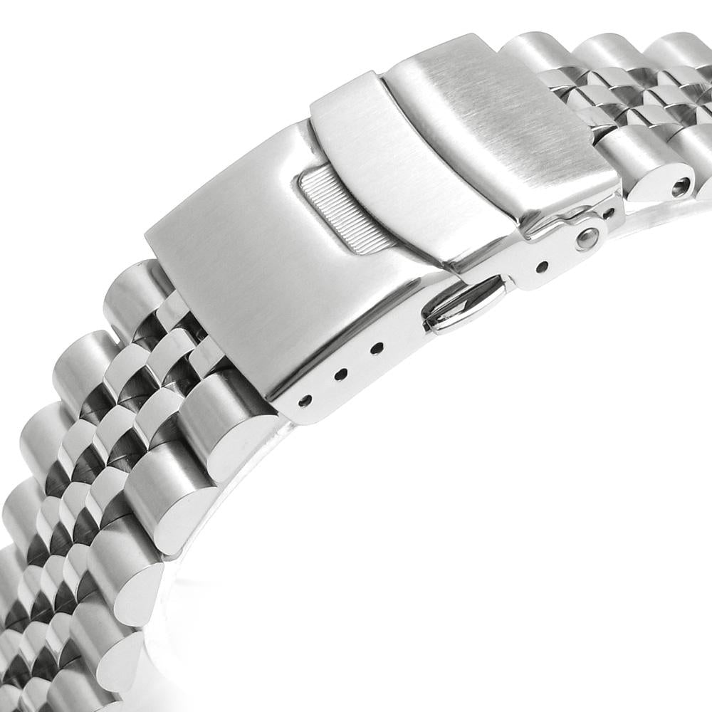 22mm Super-J Louis 316L Stainless Steel Watch Band Solid Straight End Diver Clasp Strapcode Watch Bands
